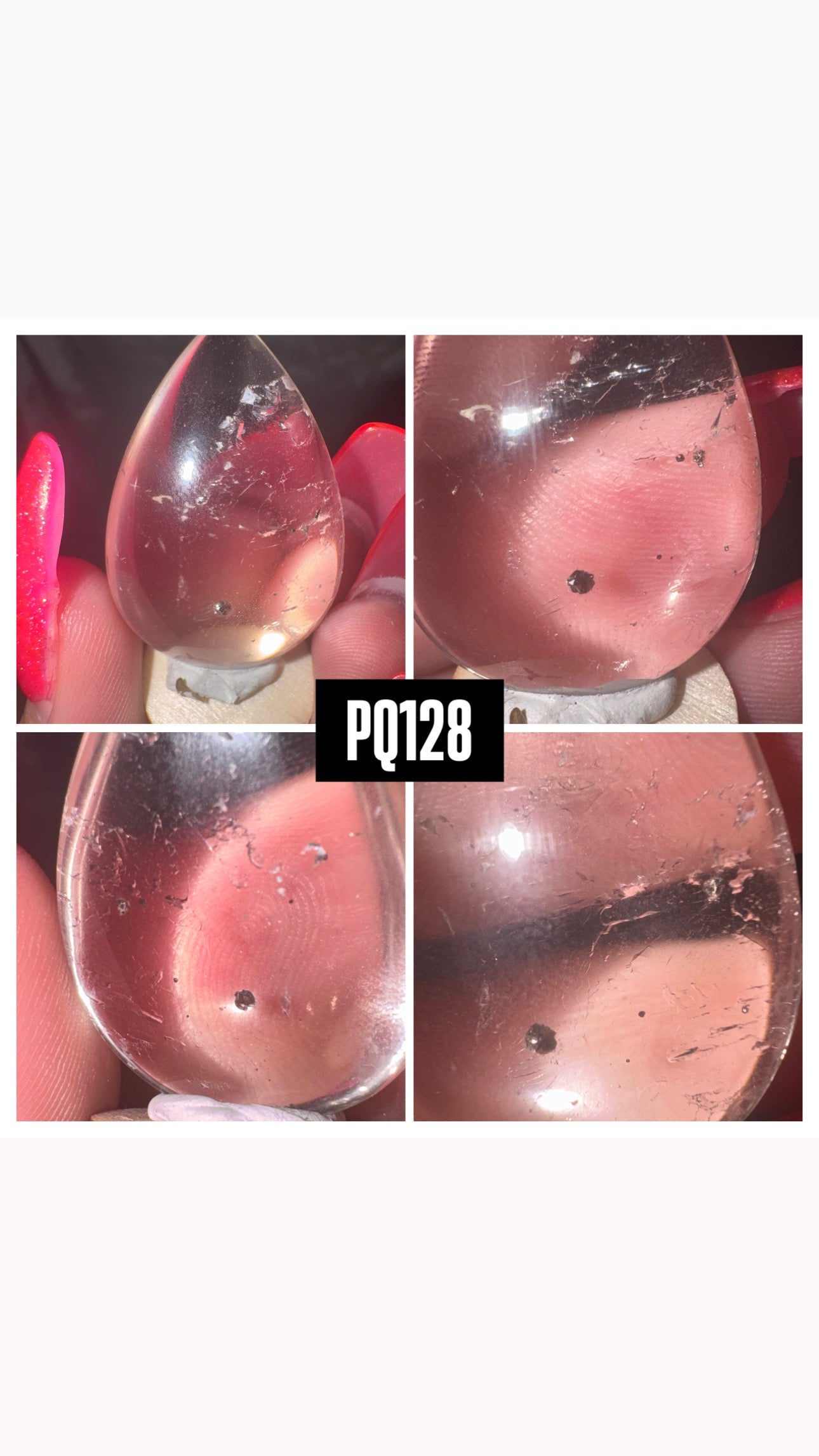 Pyrite Included Quartz Rare