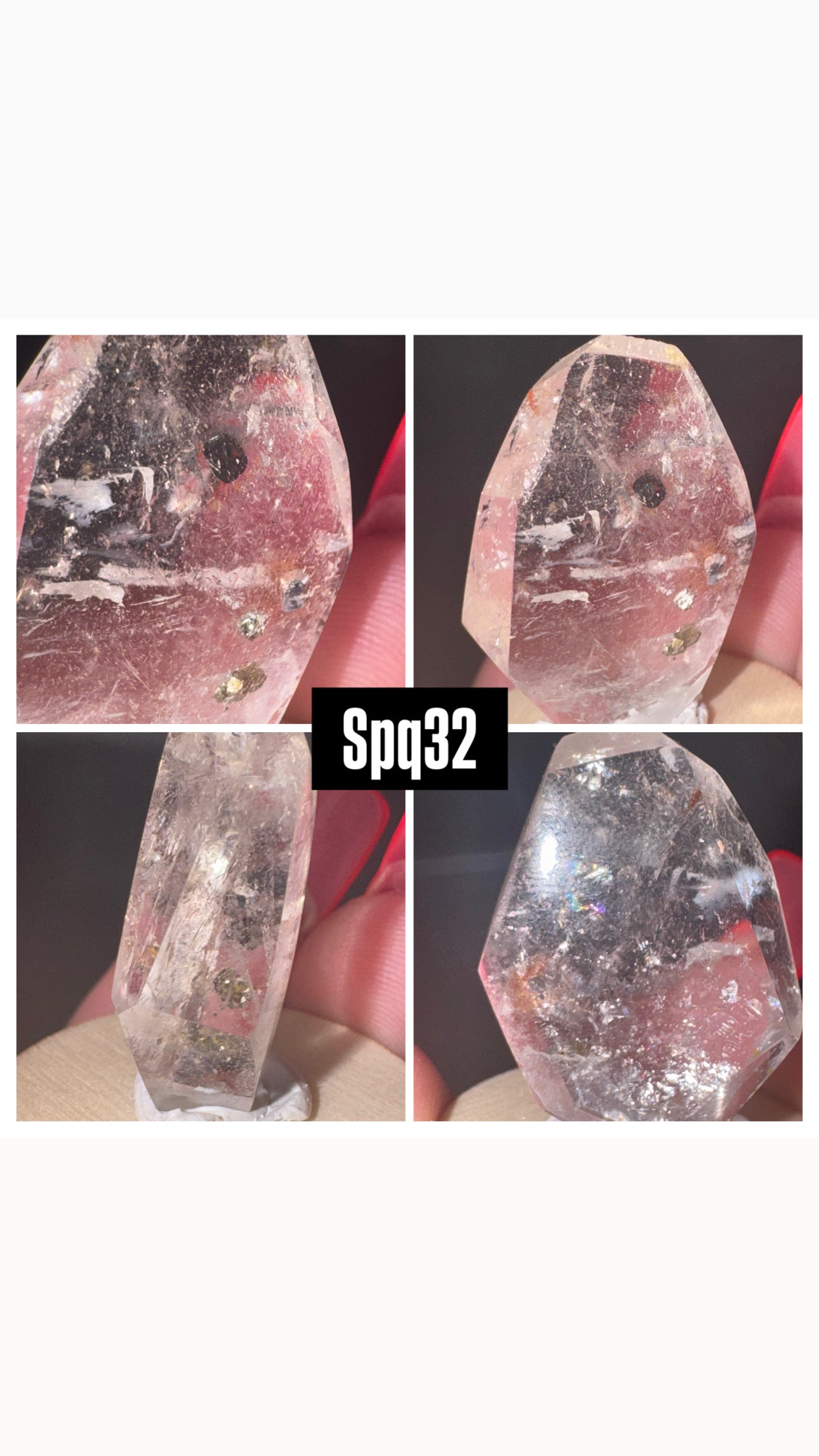 Pyrite Included Quartz-Super Rare