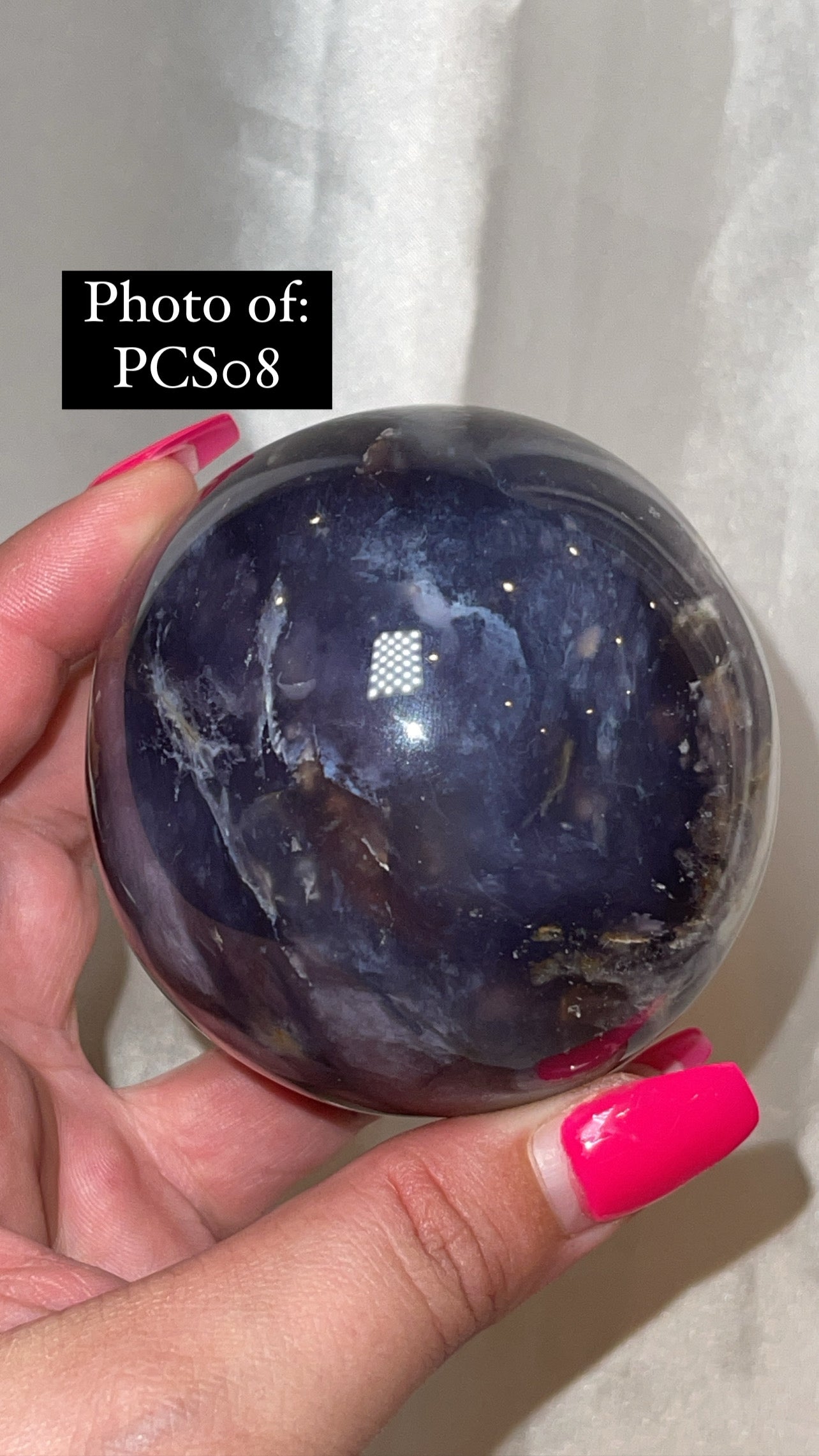 Purple Chalcedony AAA Large Sphere