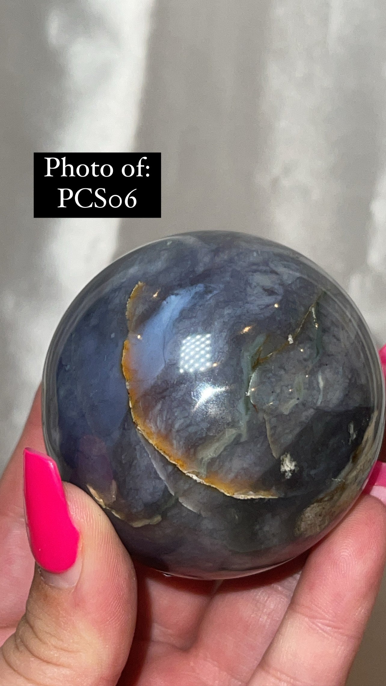 Purple Chalcedony AAA Large Sphere