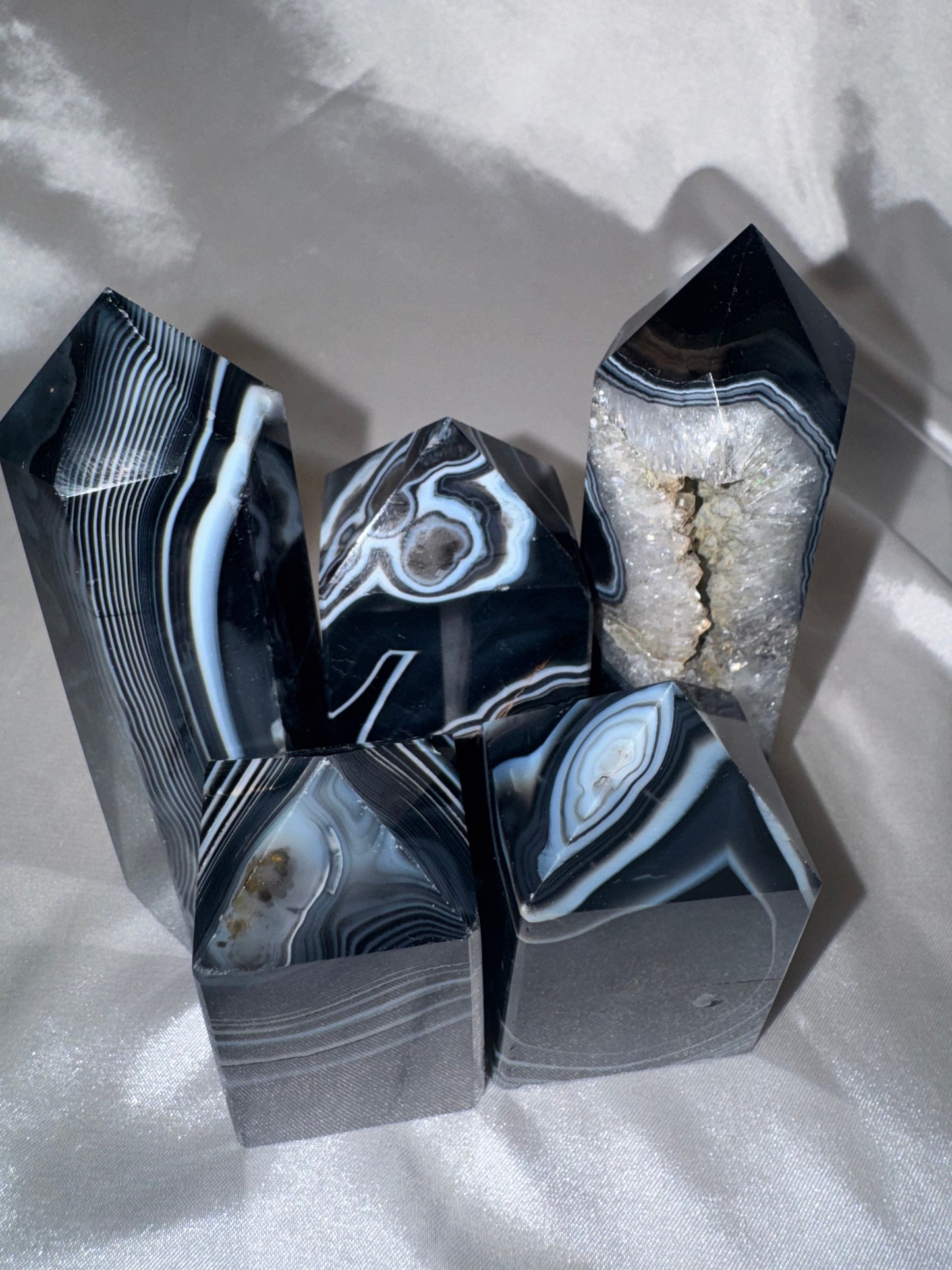 Black Banded Agate Tower