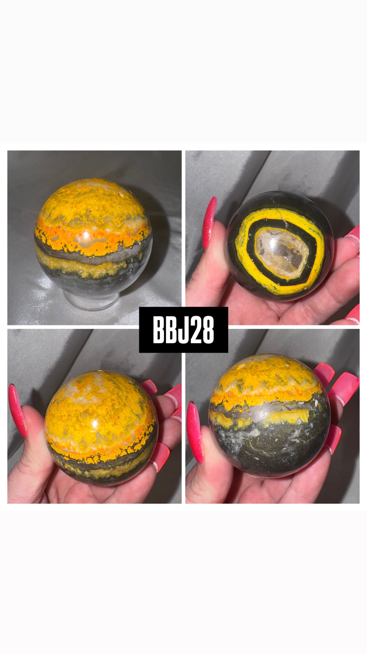 Bumblebee Jasper AAA Large Sphere