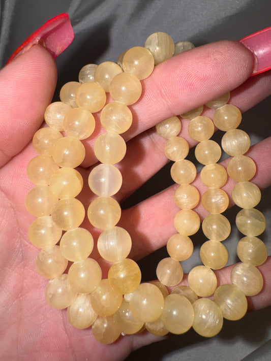 Golden Selenite AAA 8mm Bracelet