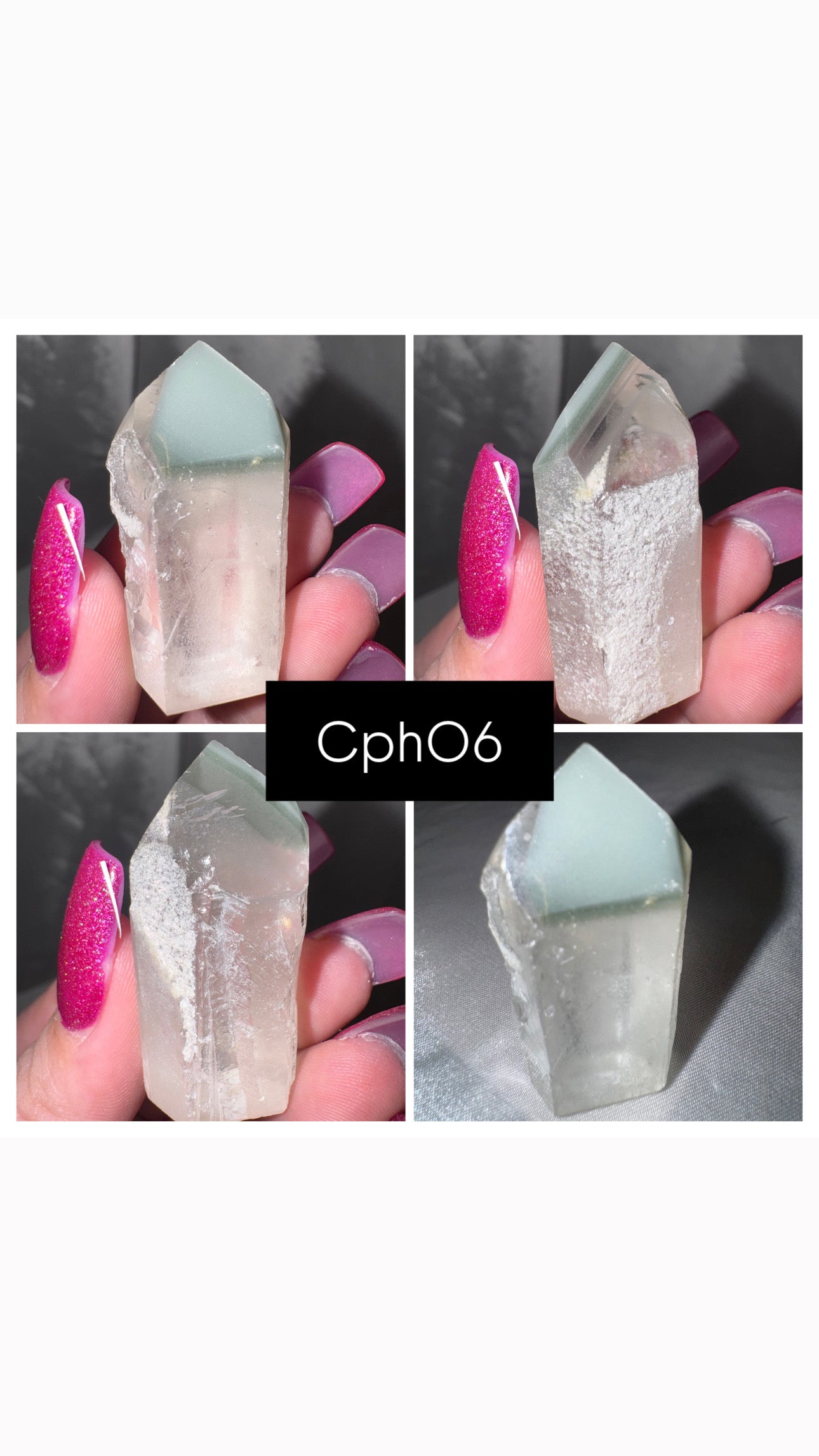 Chlorite Phantom Quartz AAA Raw Tower
