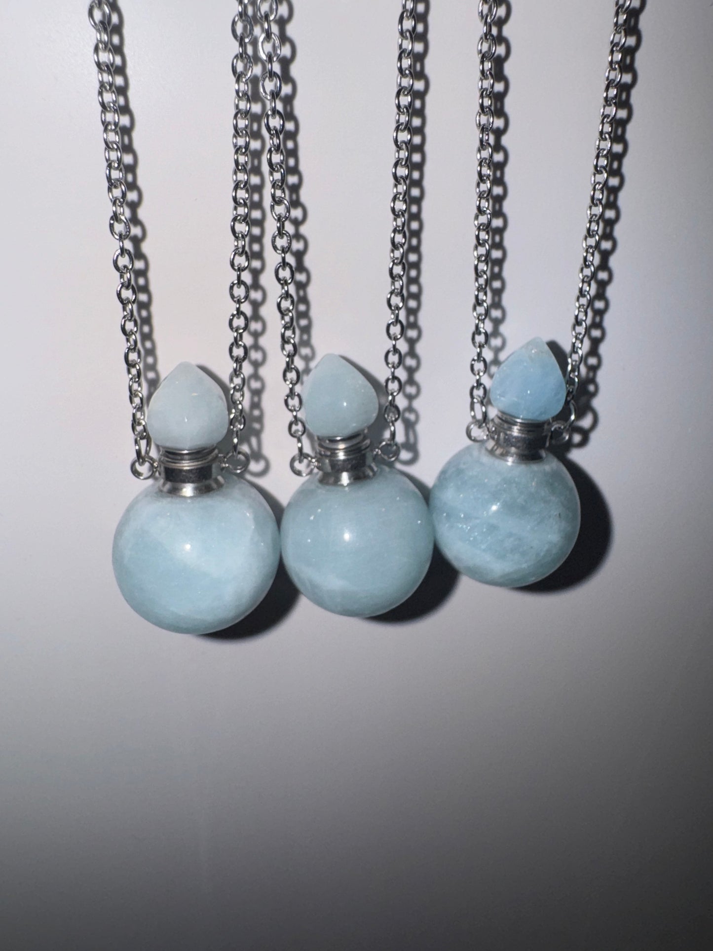 Aquamarine Bottle Necklace