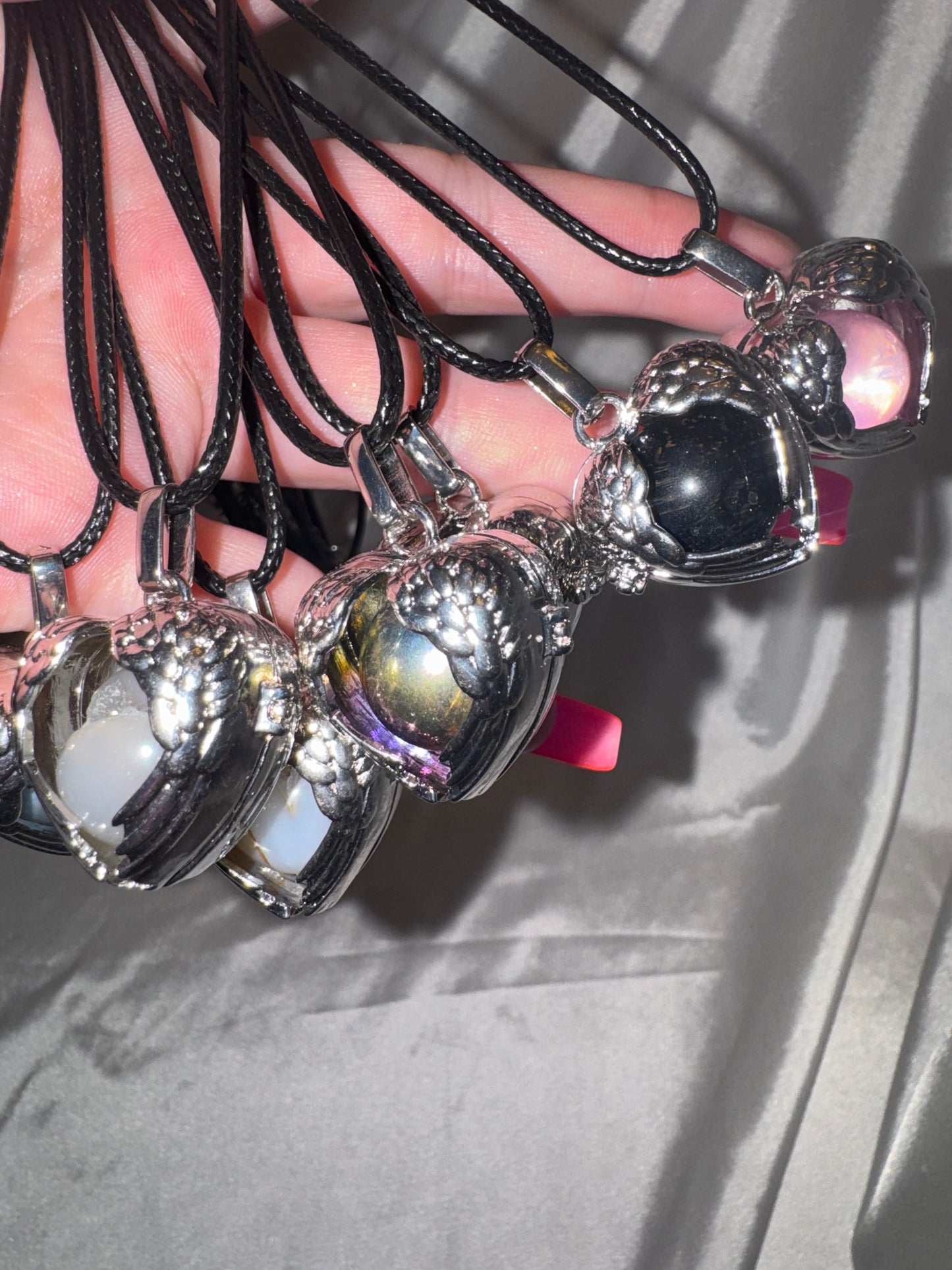 Angel Sphere Cage Necklace