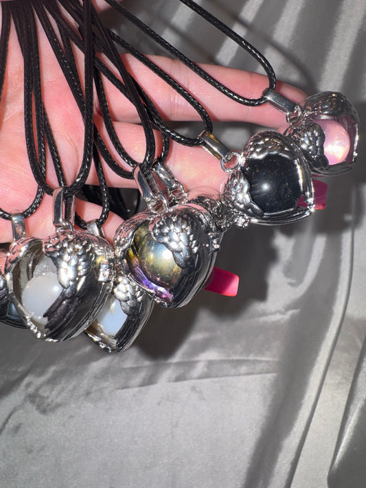 Angel Sphere Cage Necklace