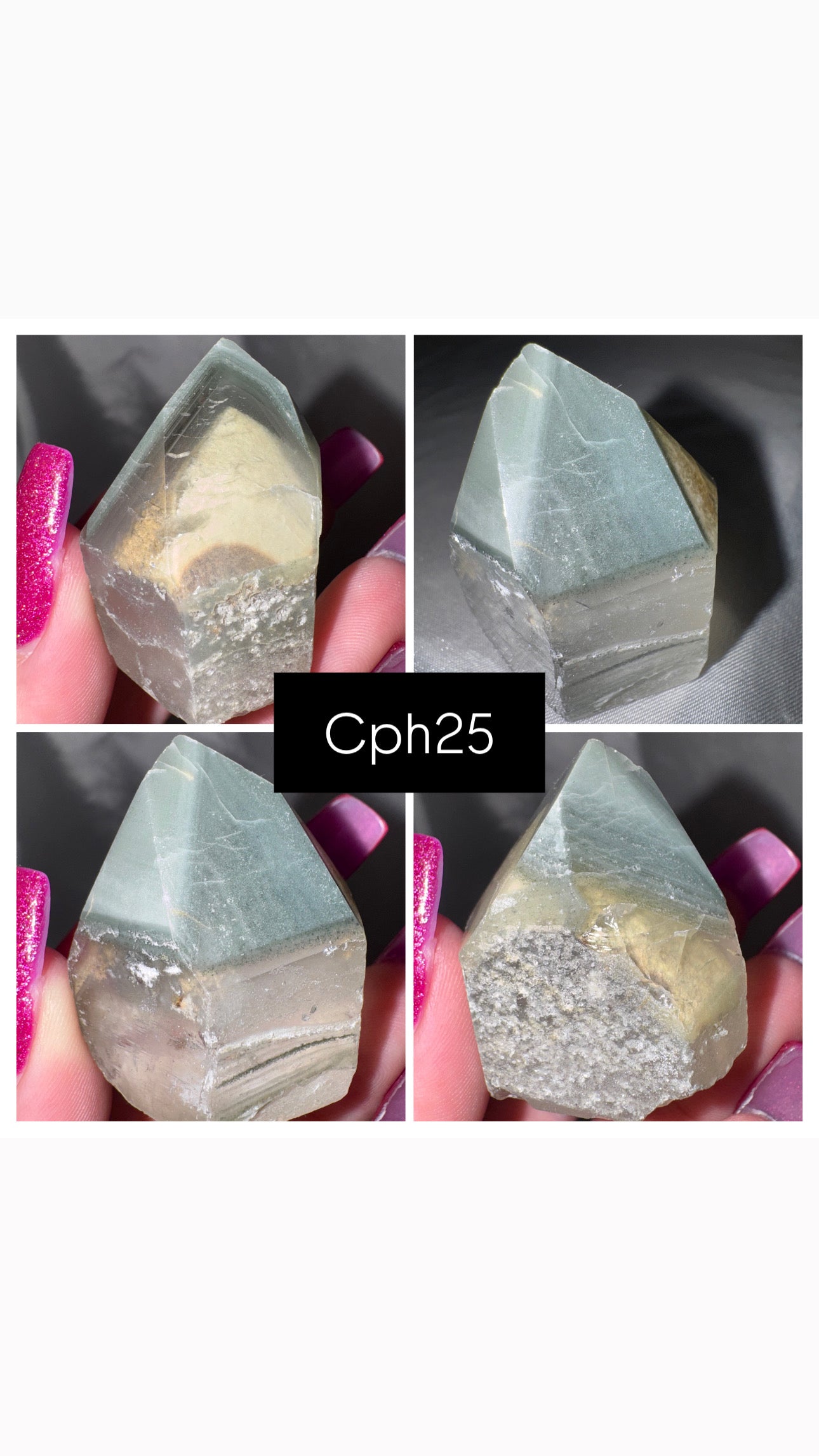 Chlorite Phantom Quartz AAA Raw Tower