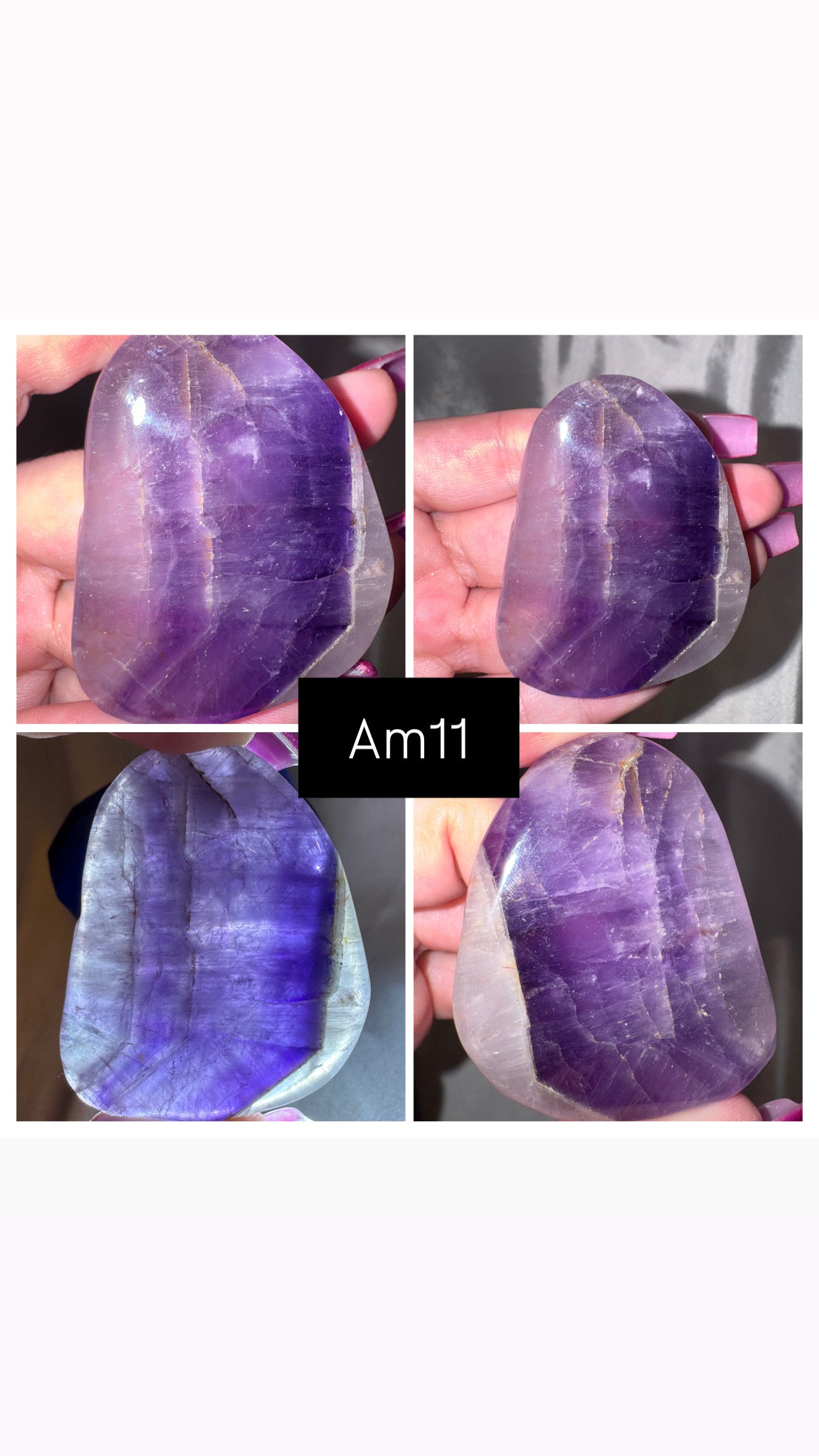 Phantom Amethyst AA Palmstone