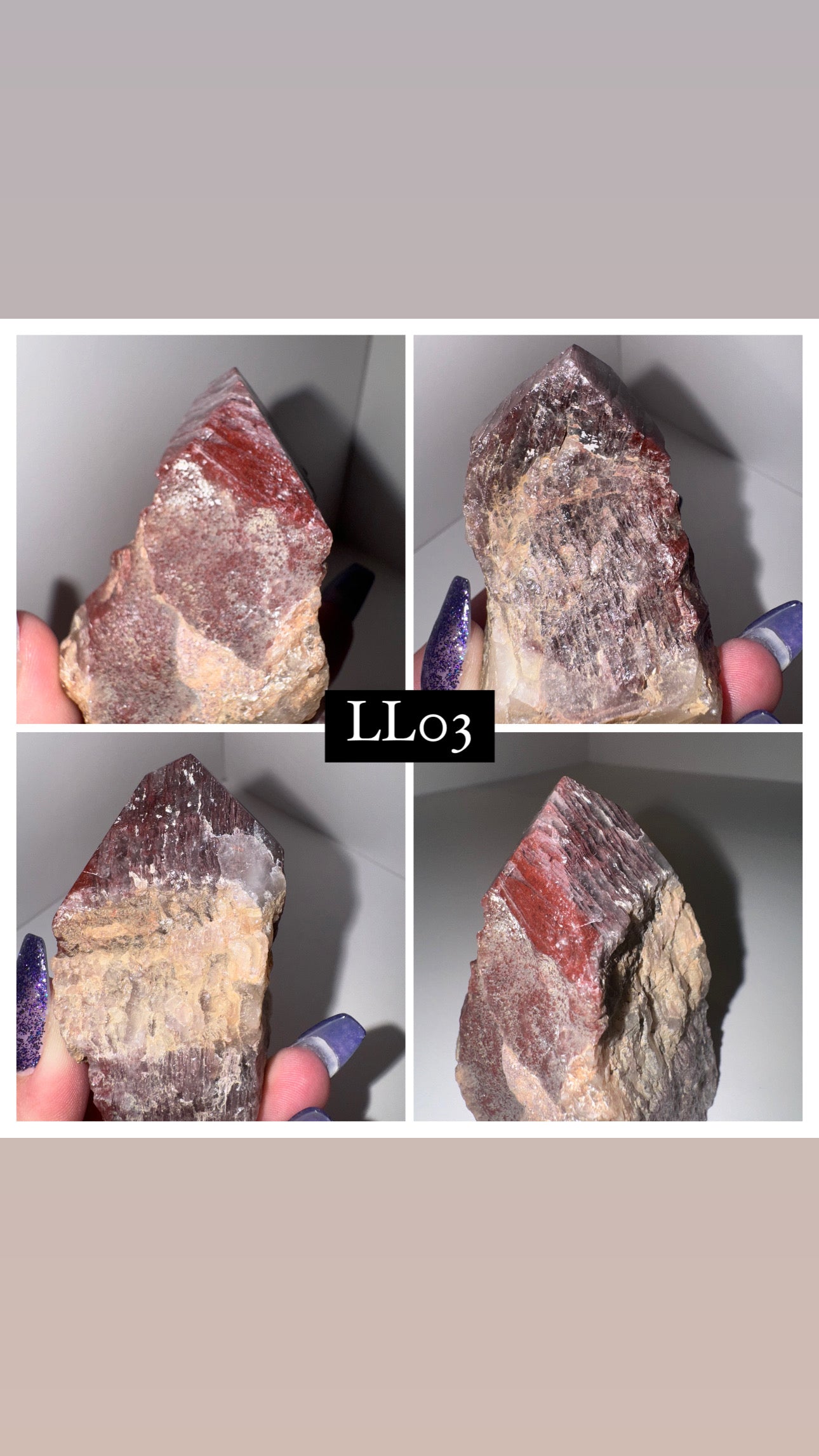 Pink Lithium Thousand Layer Lodalite Tower