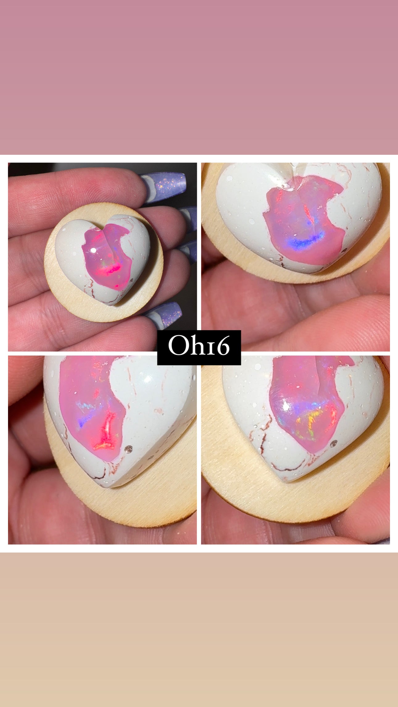 Mexican Fire Opal AAA Heart