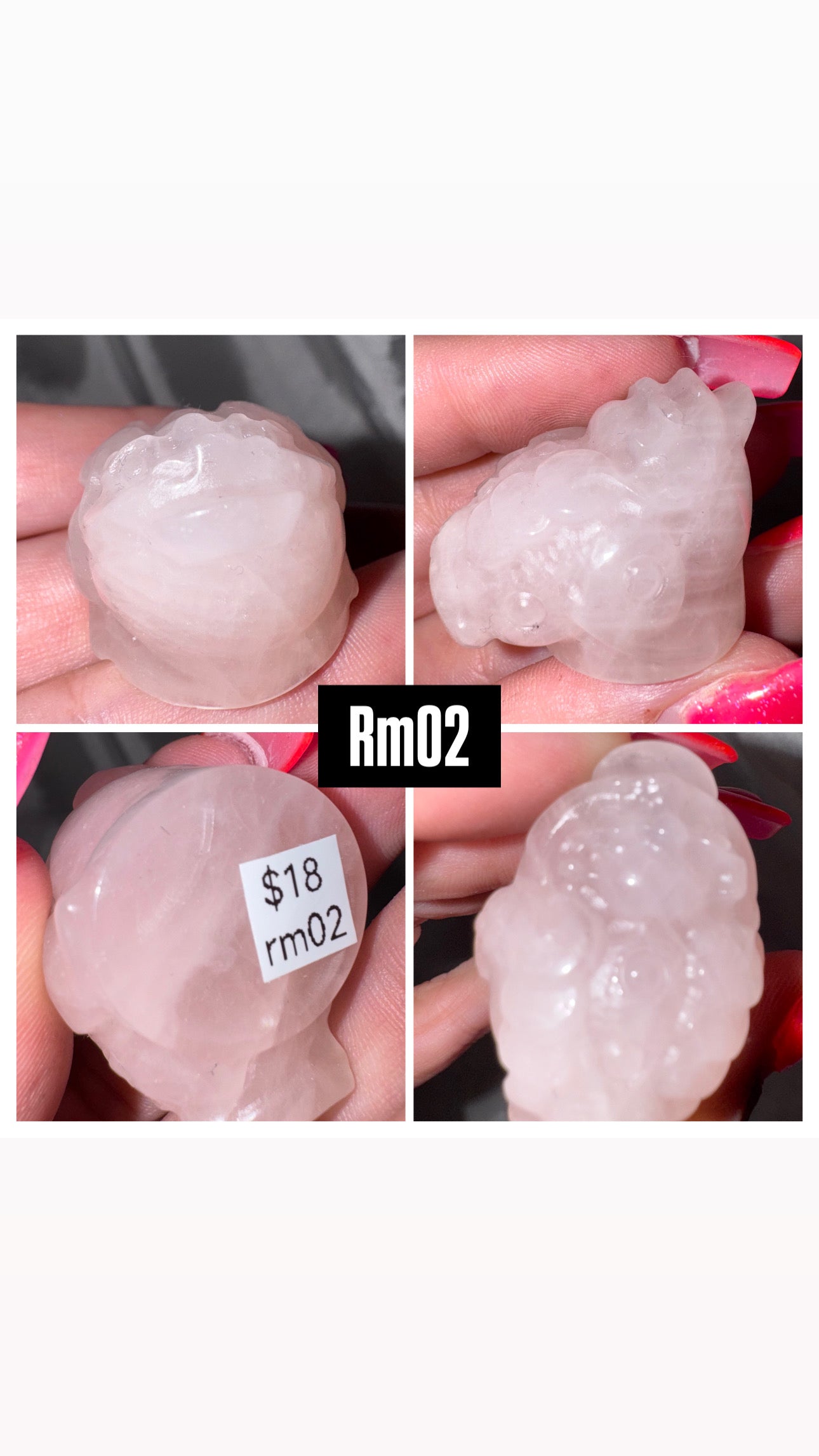 Rose Quartz Money Frog