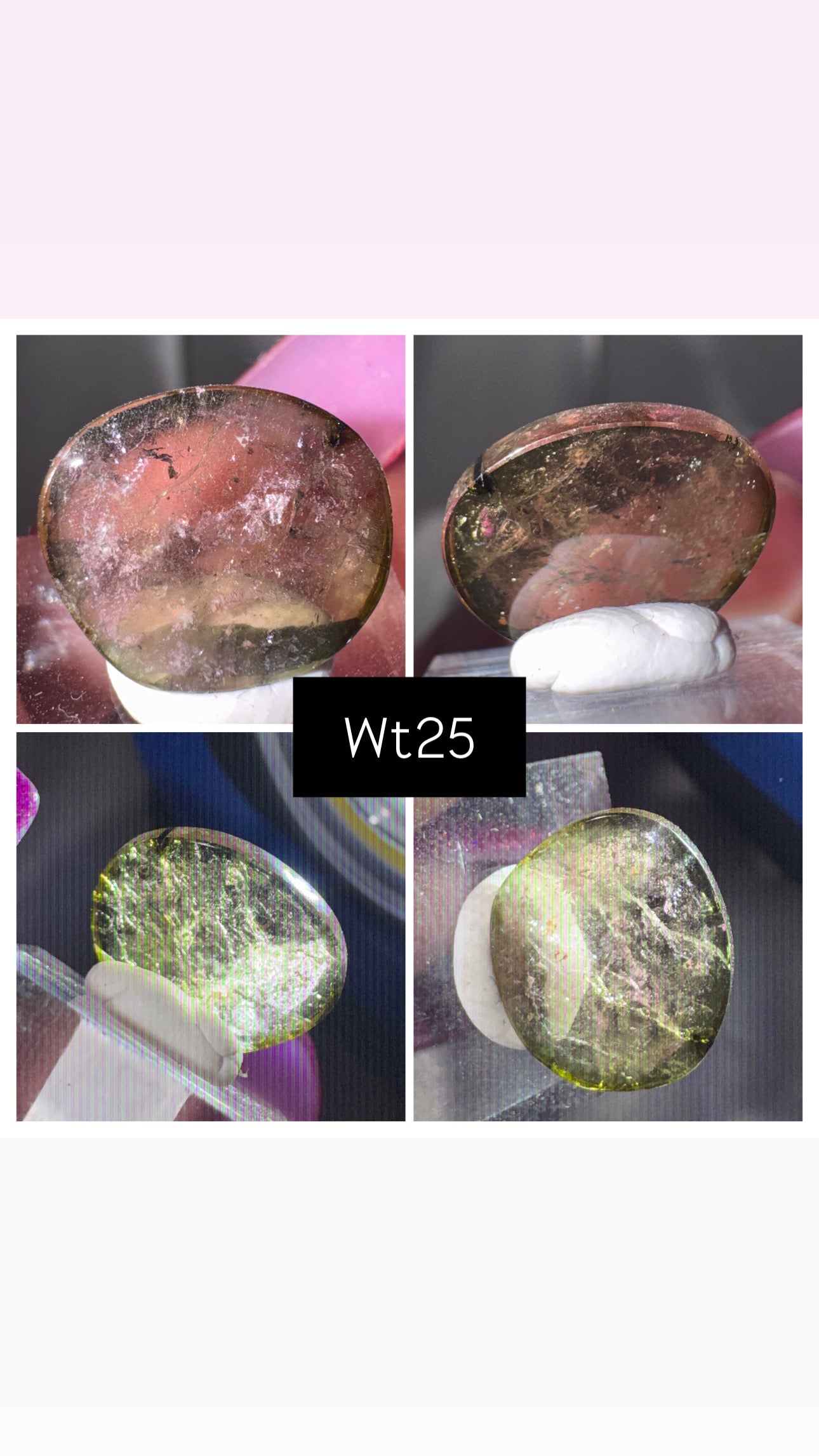 Watermelon Tourmaline Slice