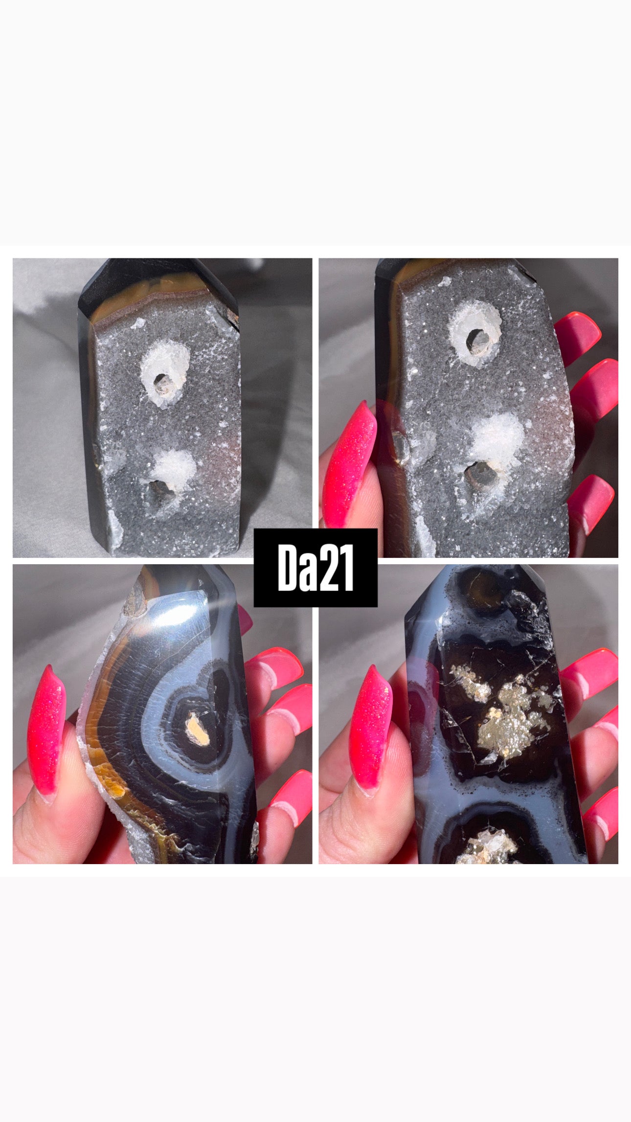 Druzy Agate Tower