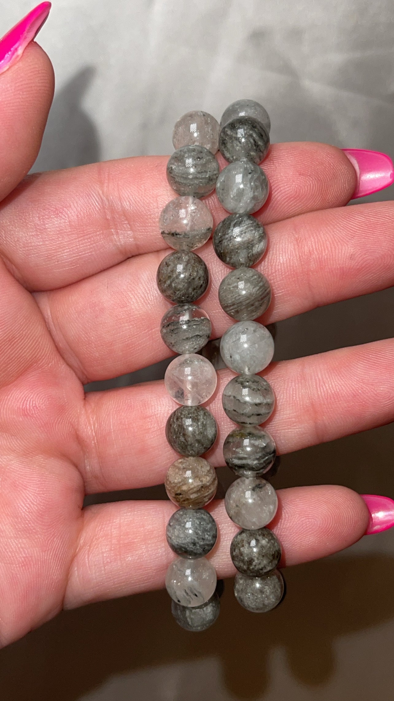 Silver Thousand Layer Lodalite 8mm Bracelet