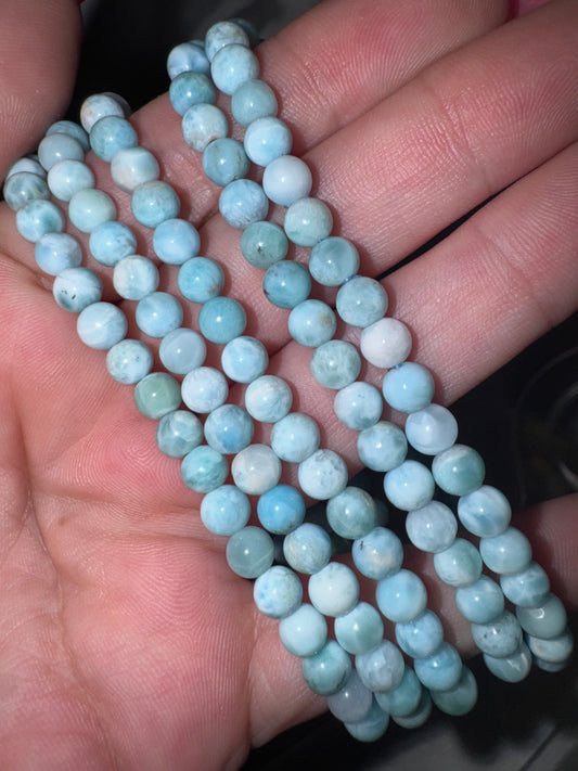 Larimar AAA 5mm Bracelet