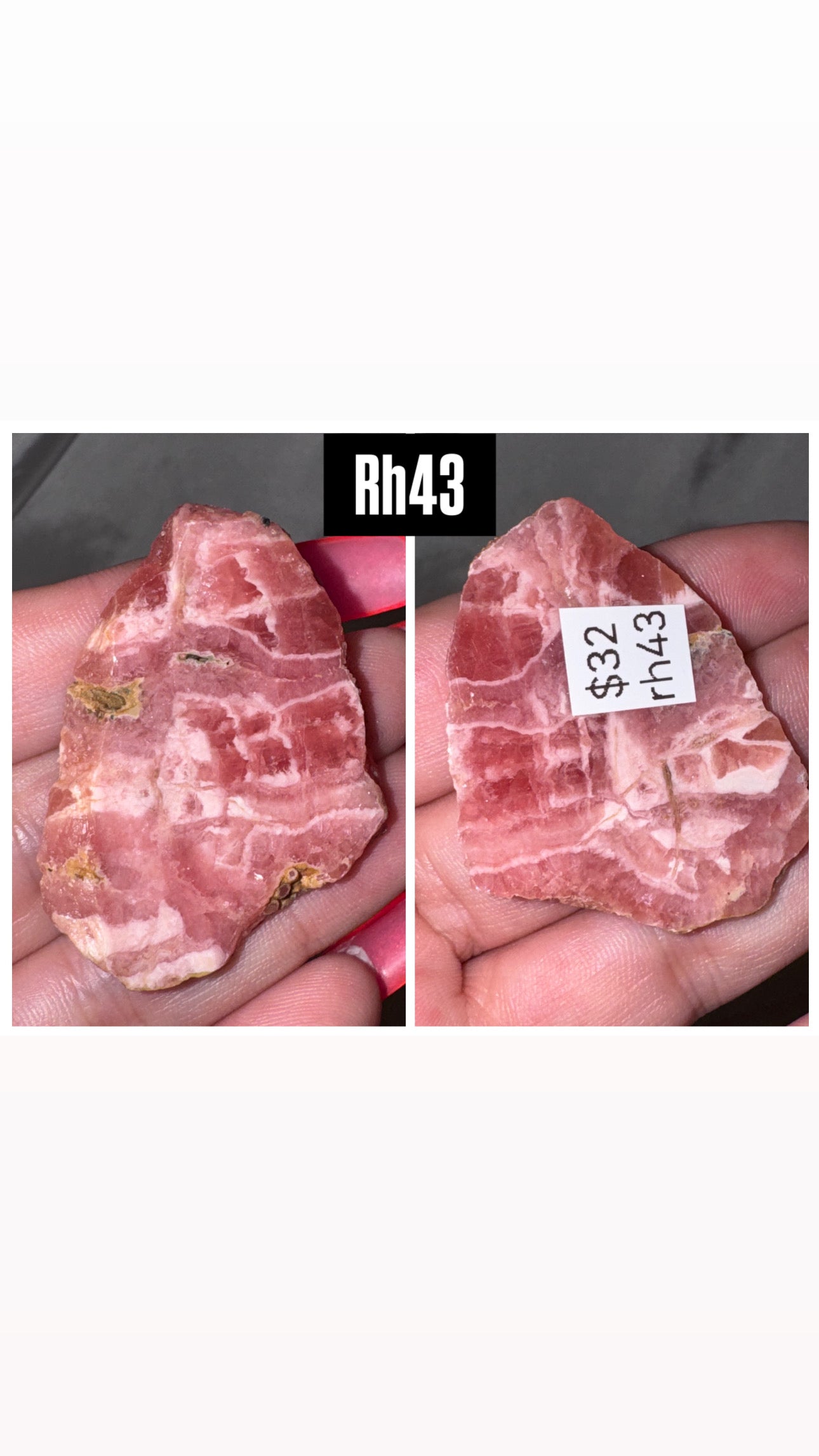 Rhodochrosite AAA Slab