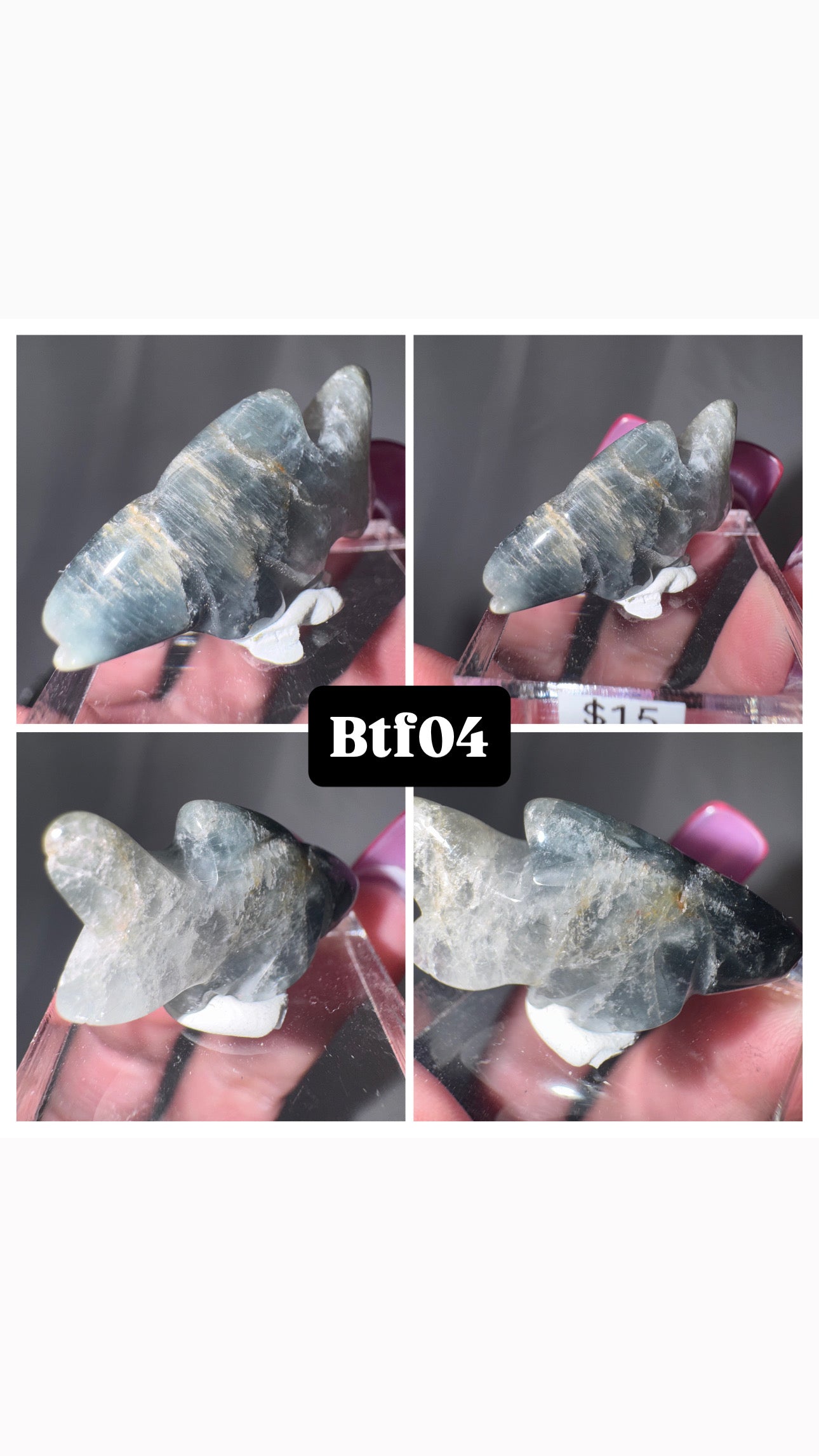 Blue Tara Fish Carving