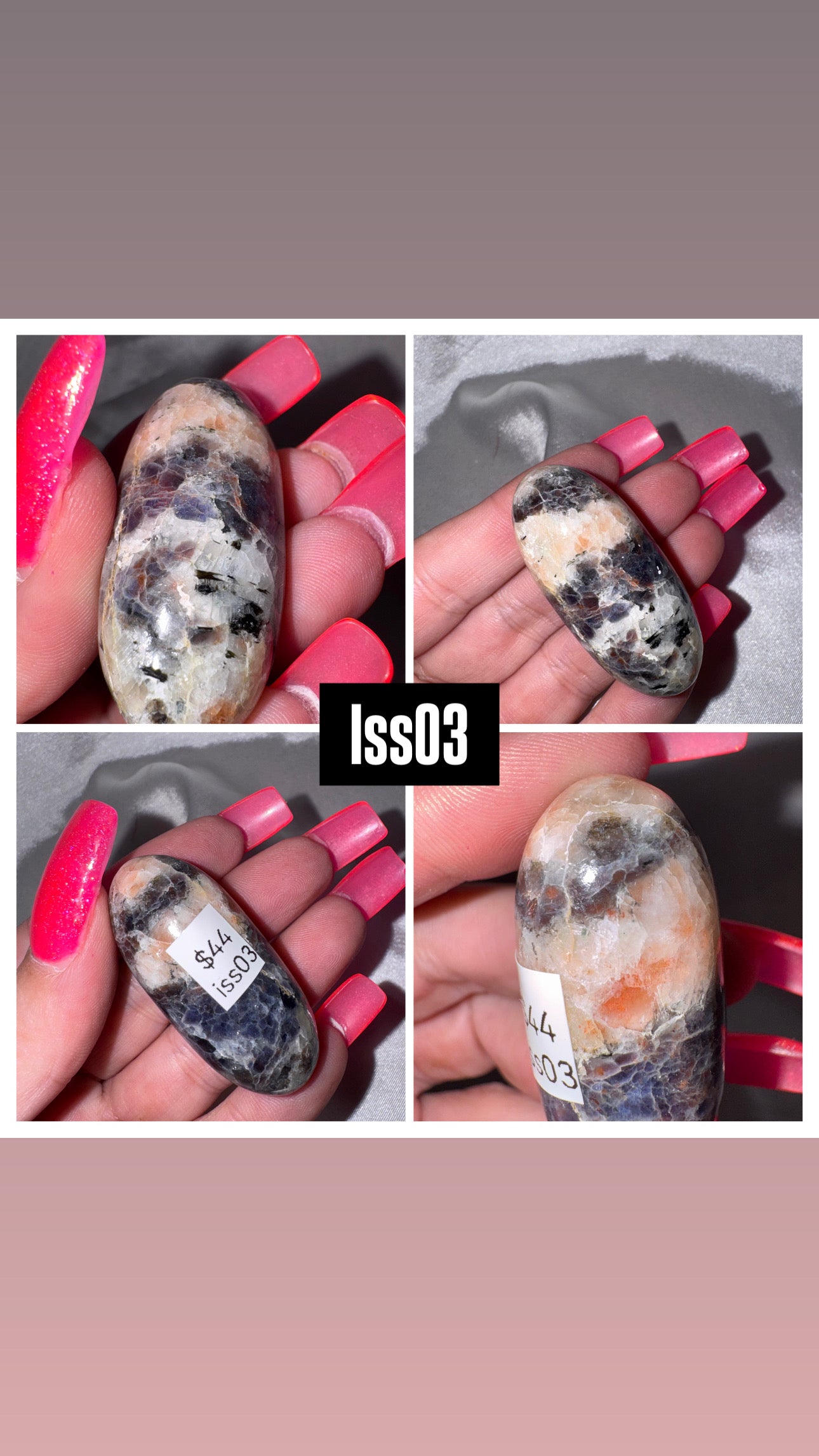 Iolite Sunstone Shiva