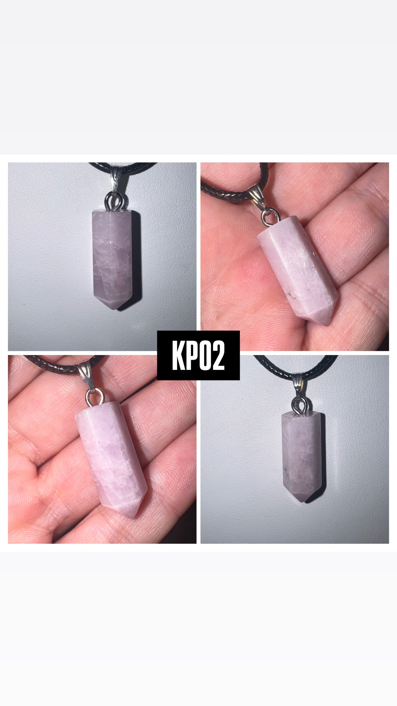 Kunzite Point Pendant