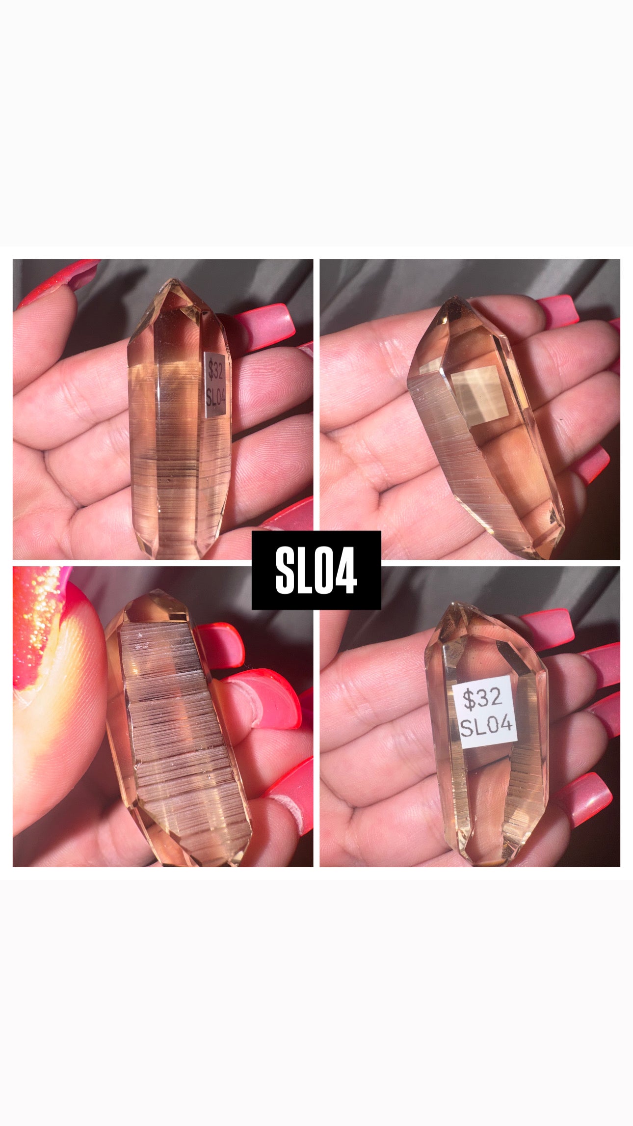 Smoky Lemurian AAA Semi Polished Point