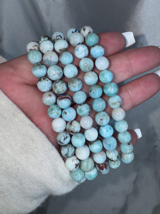 Larimar 8mm Bracelet