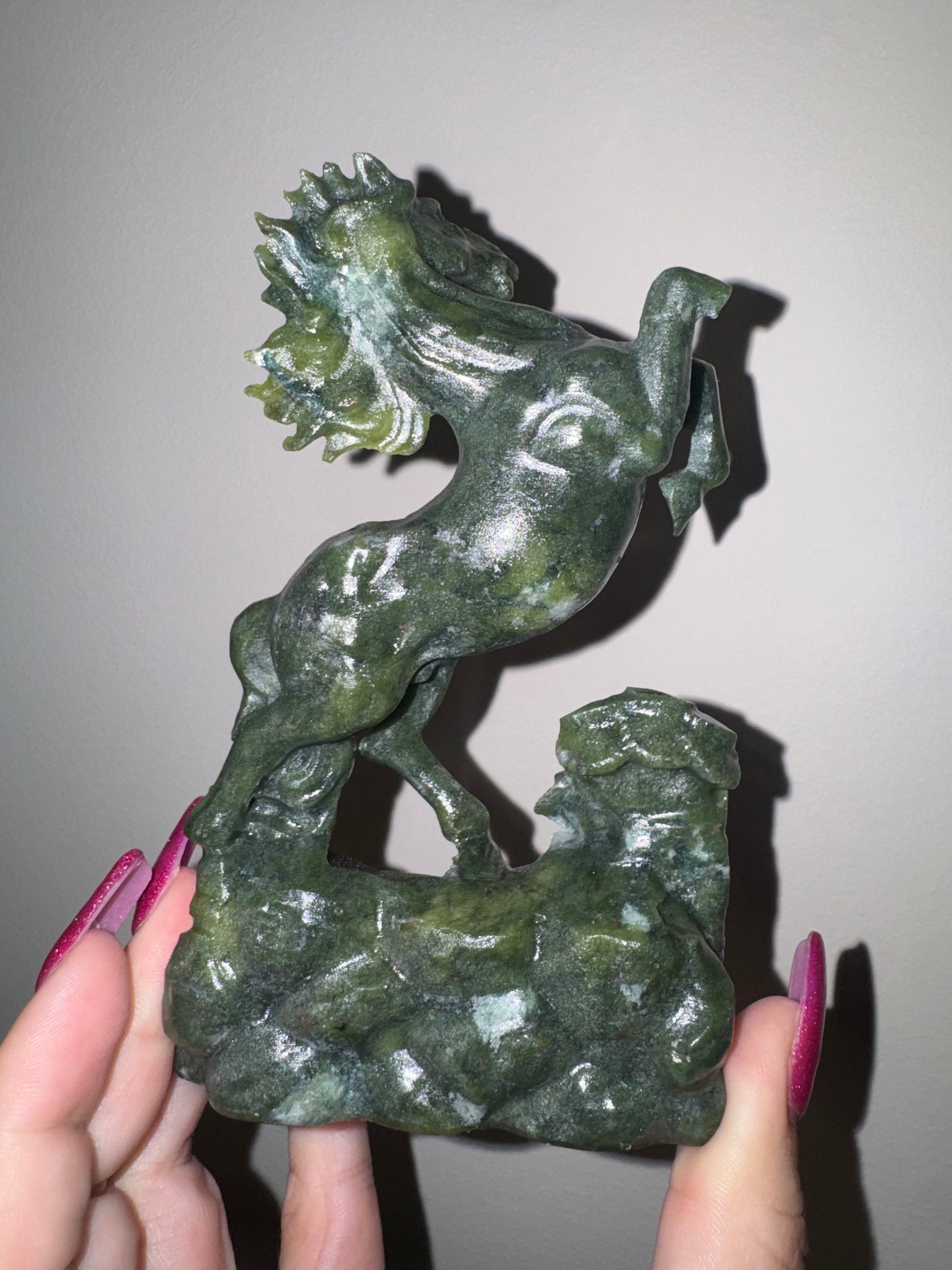 Green Jade XL Horse (imperfect)