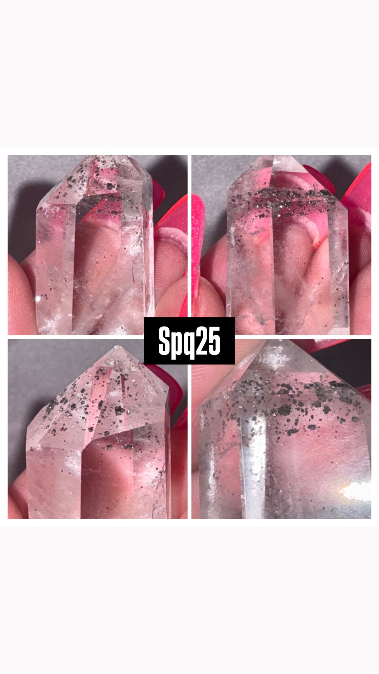 Pyrite Included Quartz Tower/Freefrom- Super Rare