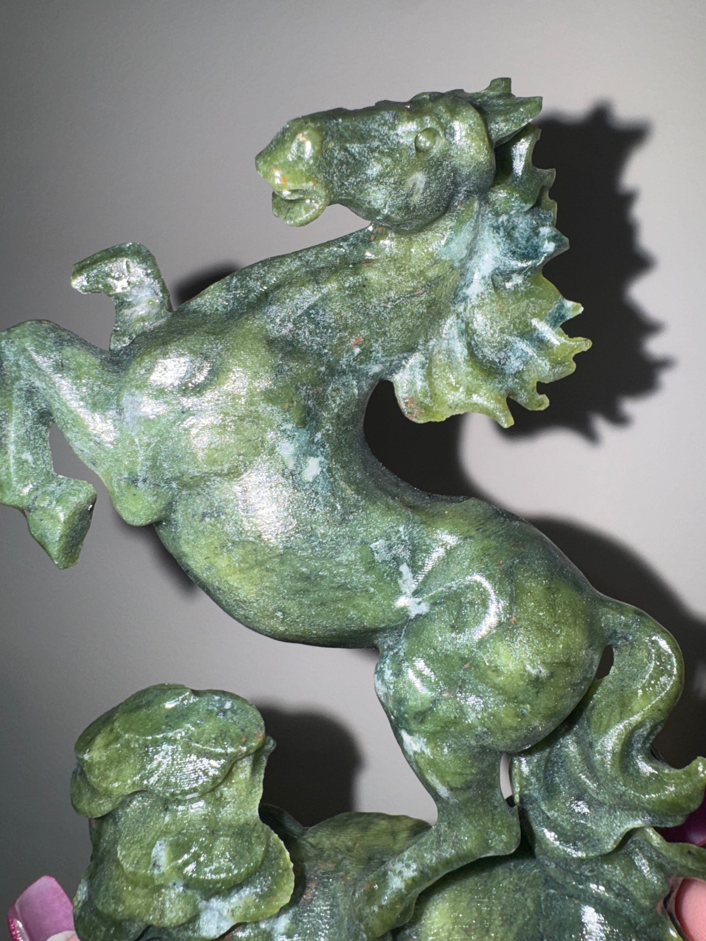 Green Jade XL Horse (imperfect)