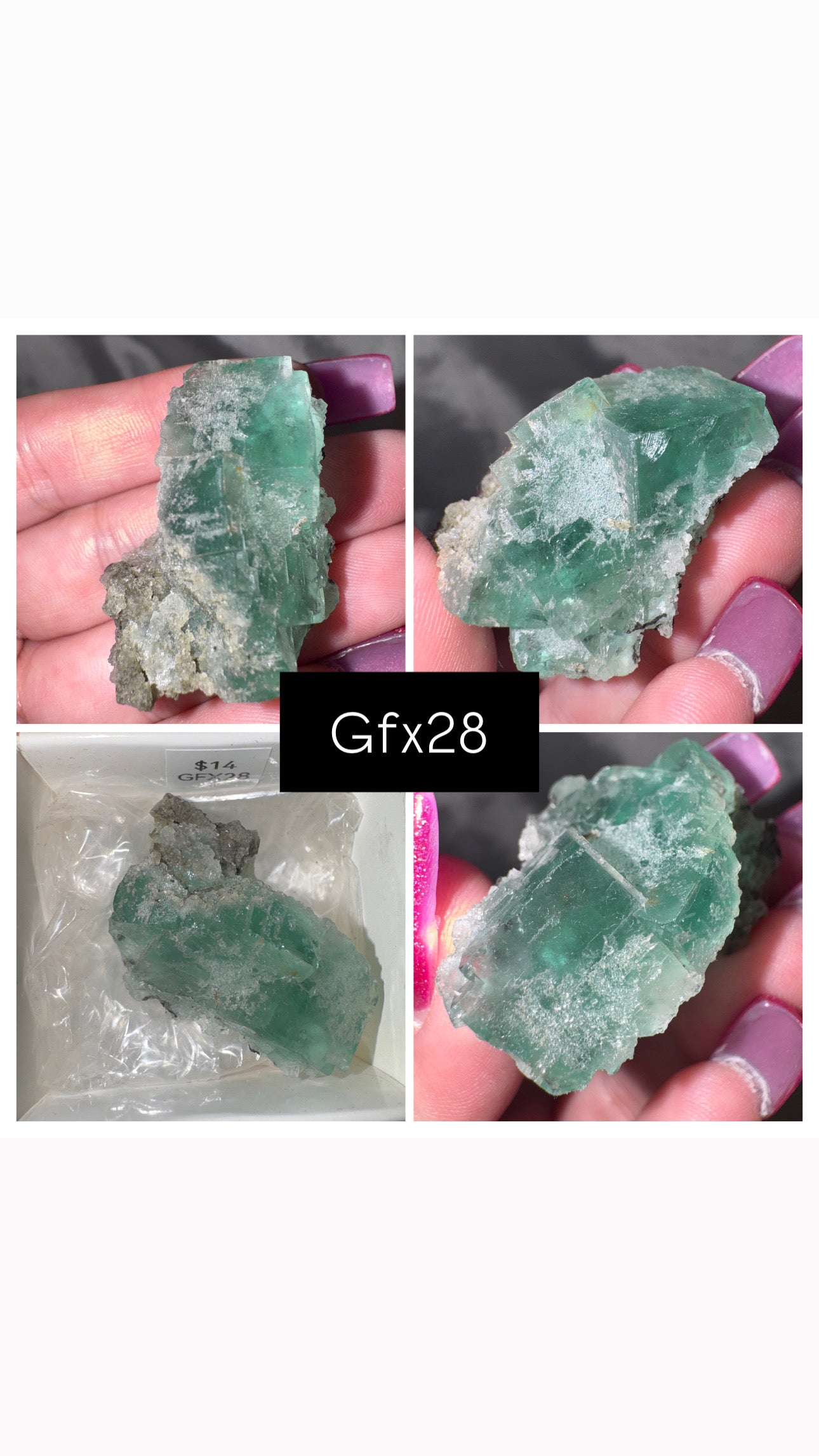 Green Cubic Fluorite Specimen