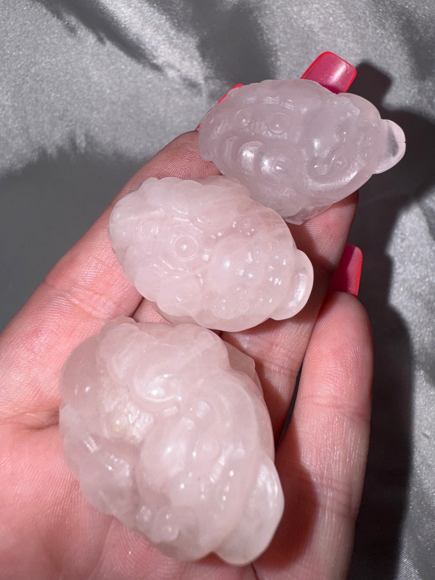 Rose Quartz Money Frog