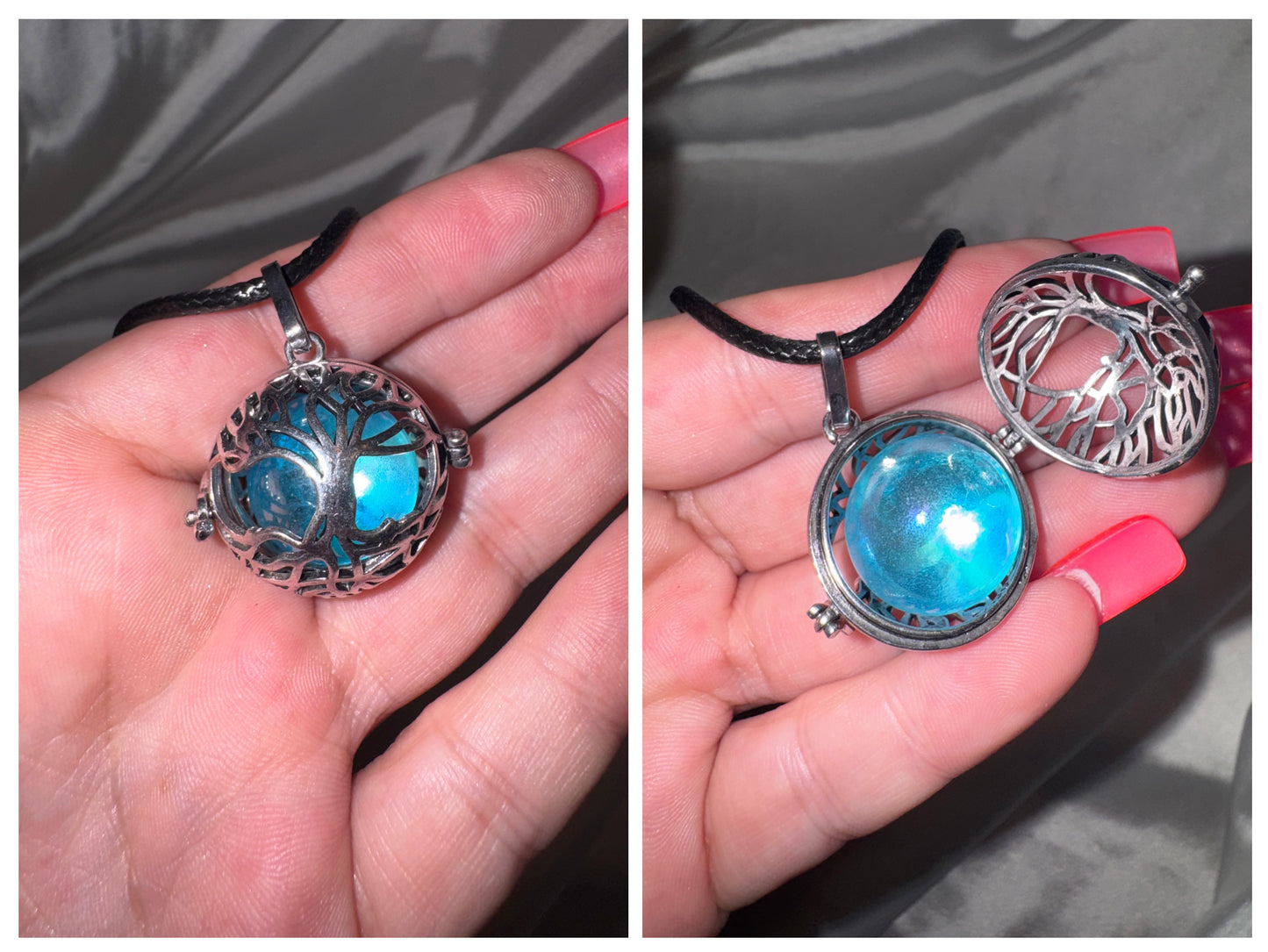 Tree of Life Sphere Cage Necklace