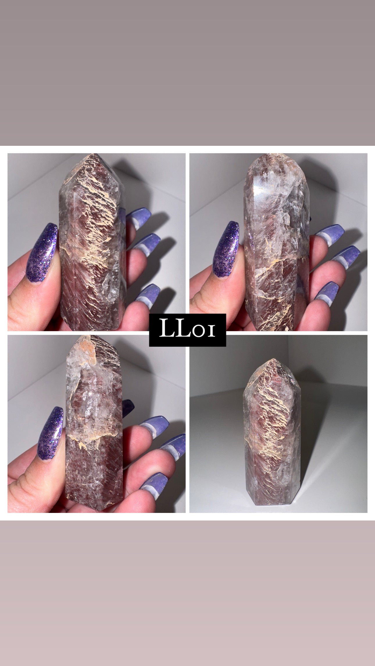 Pink Lithium Thousand Layer Lodalite Tower