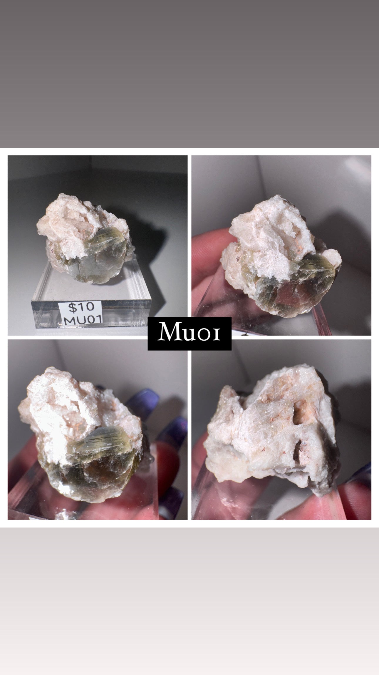 Muscovite Mica on Albite with Druzy Calcite Specimen