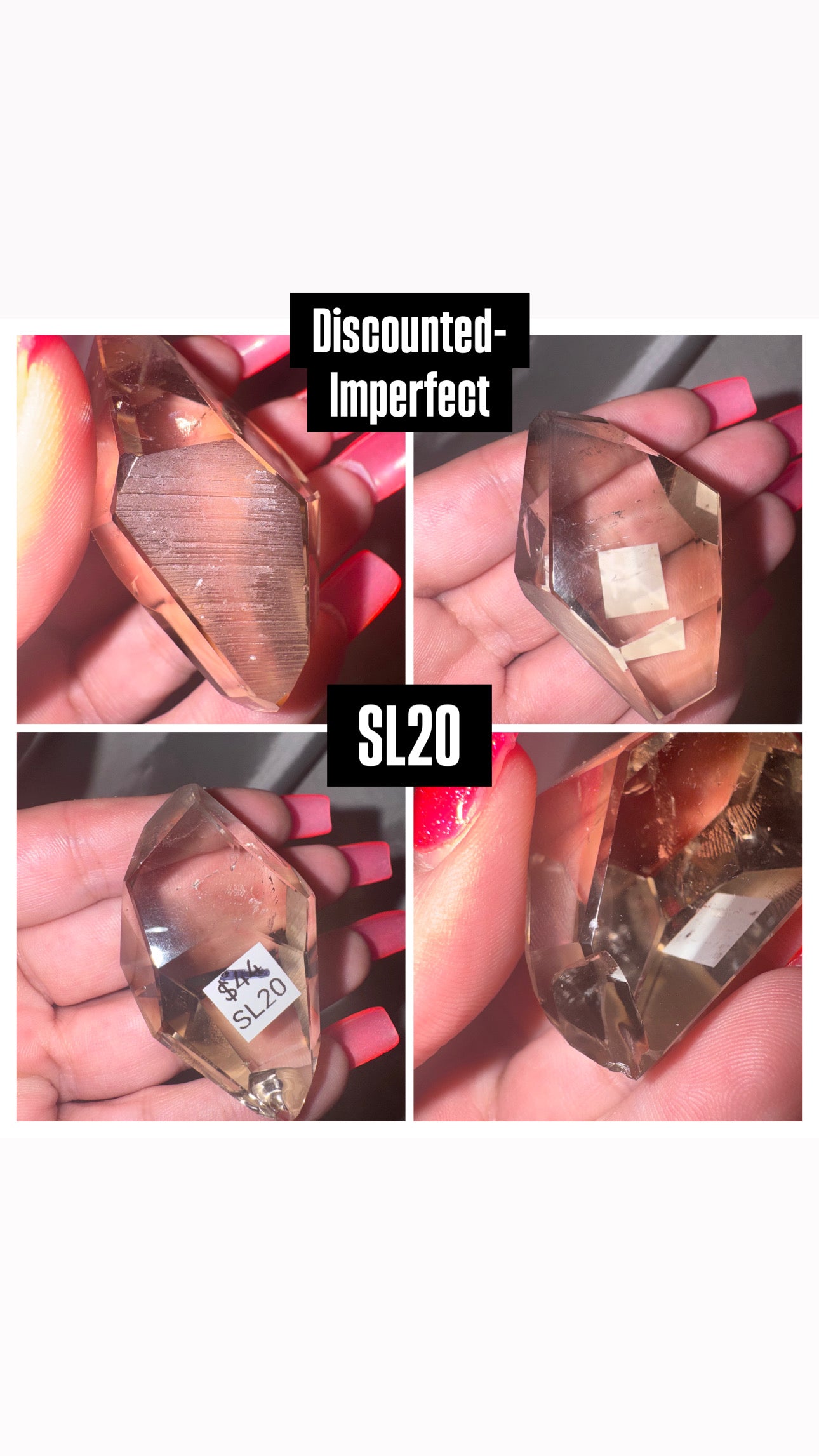 Smoky Lemurian AAA Semi Polished Point