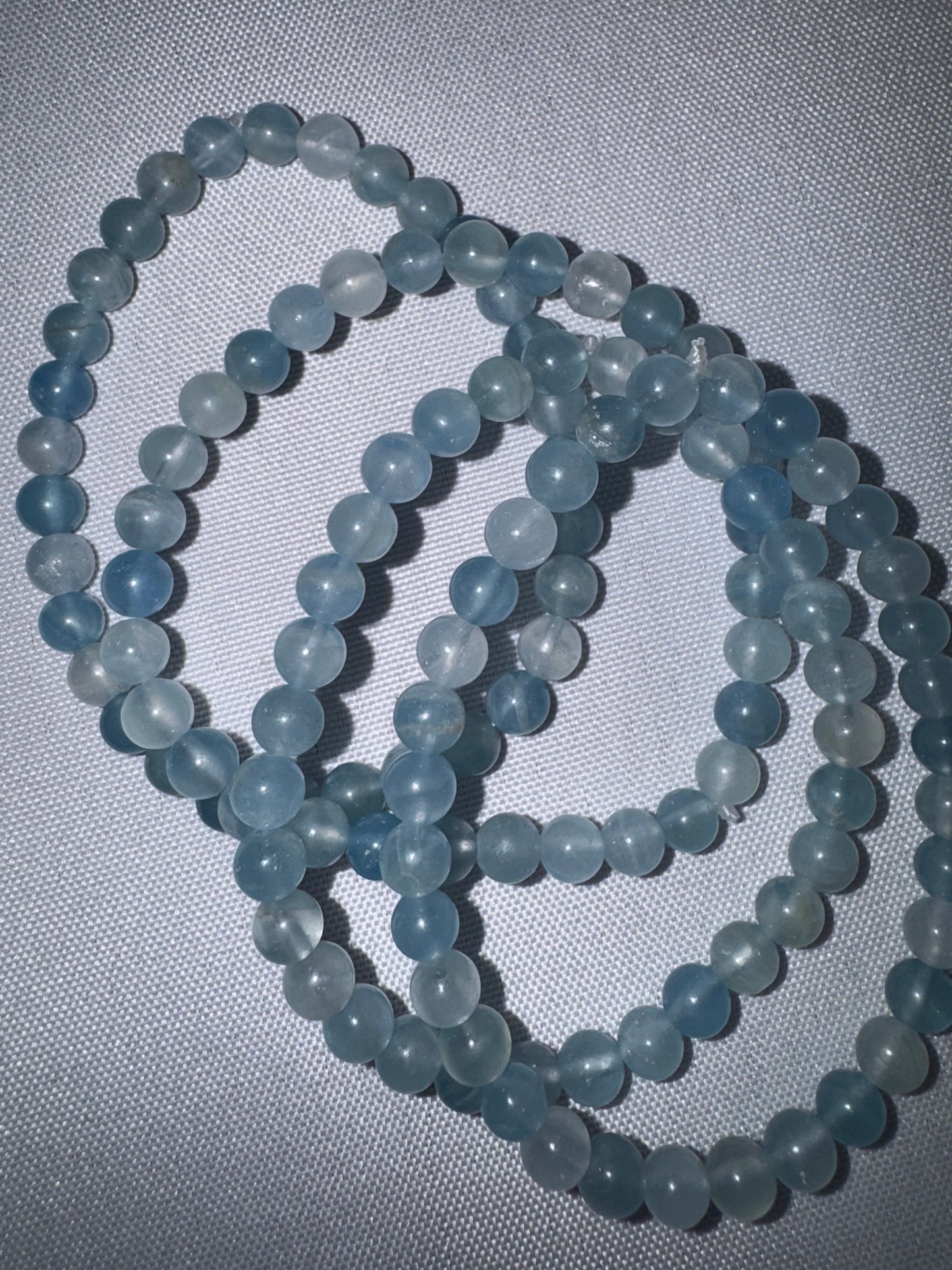 Blue Calcite AA Bracelet (6mm)
