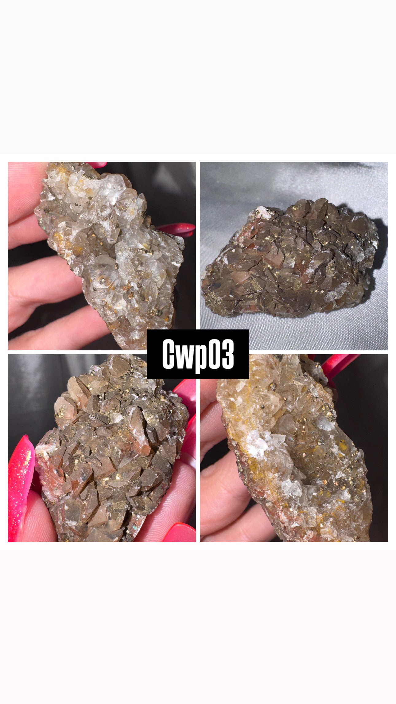 Chocolate Calcite with Pyrite AAA Specimen