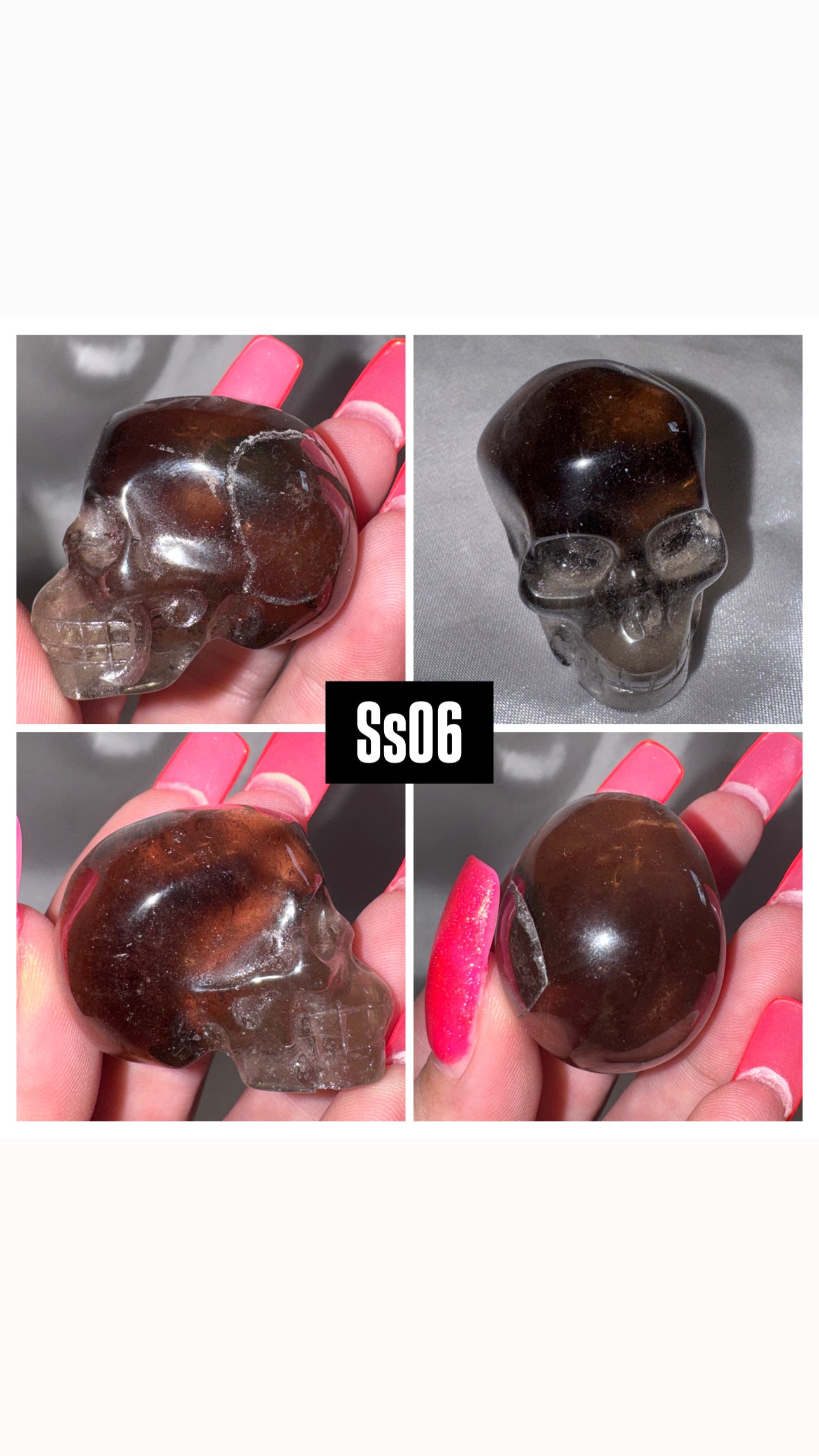 Smoky Quartz Small Skull (last 2!)
