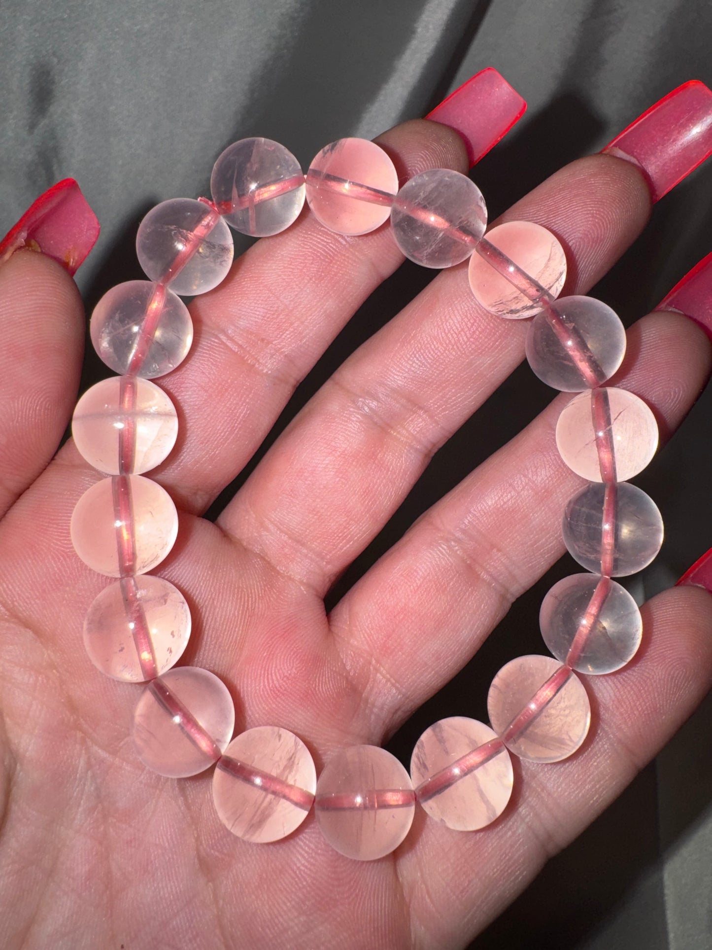 Rose Quartz AAA 12mm Bracelet (last one!)