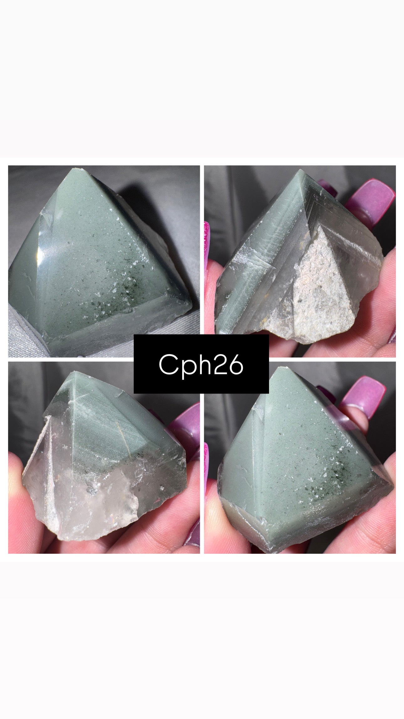 Chlorite Phantom Quartz AAA Raw Tower