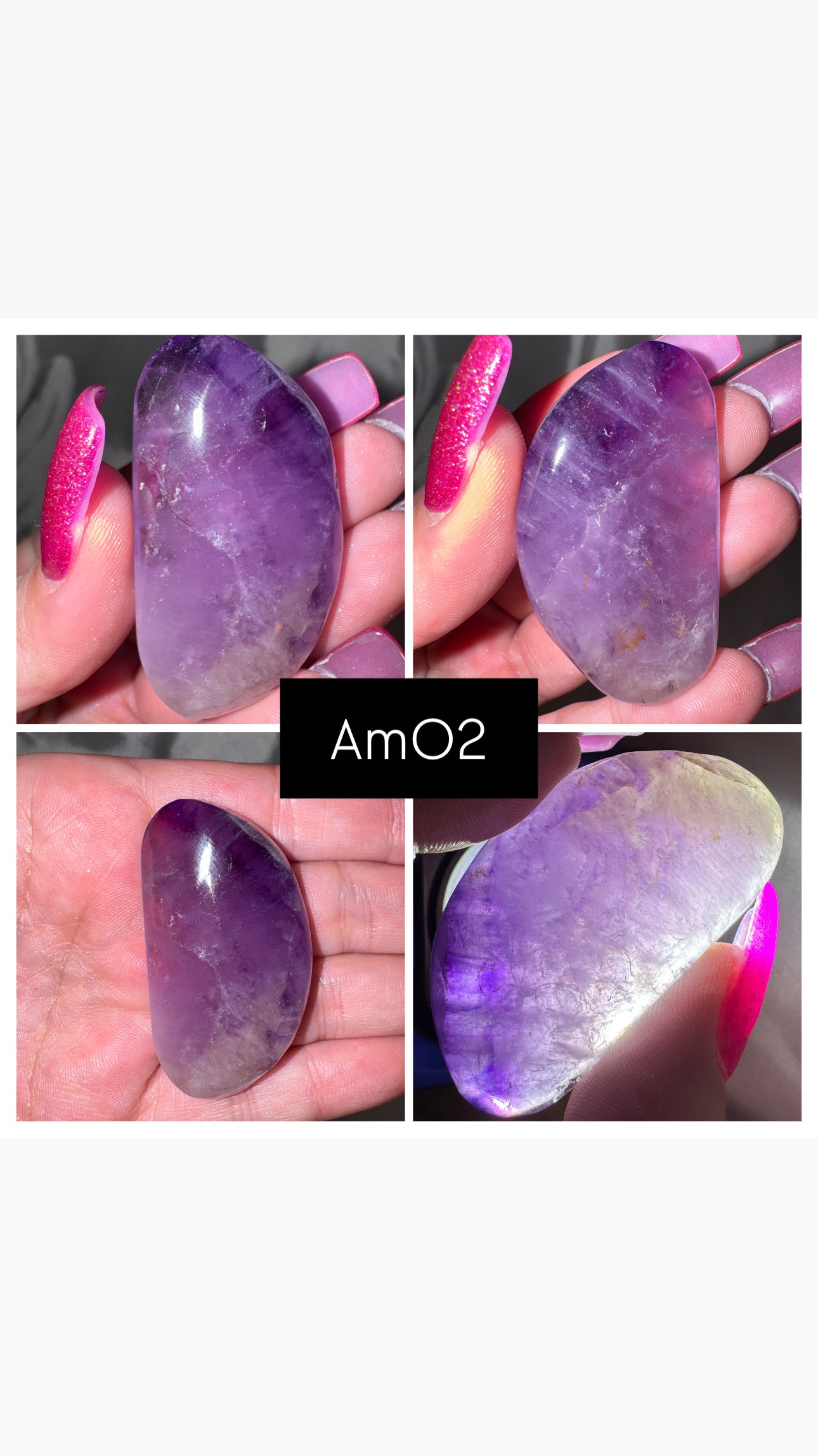 Phantom Amethyst AA Palmstone