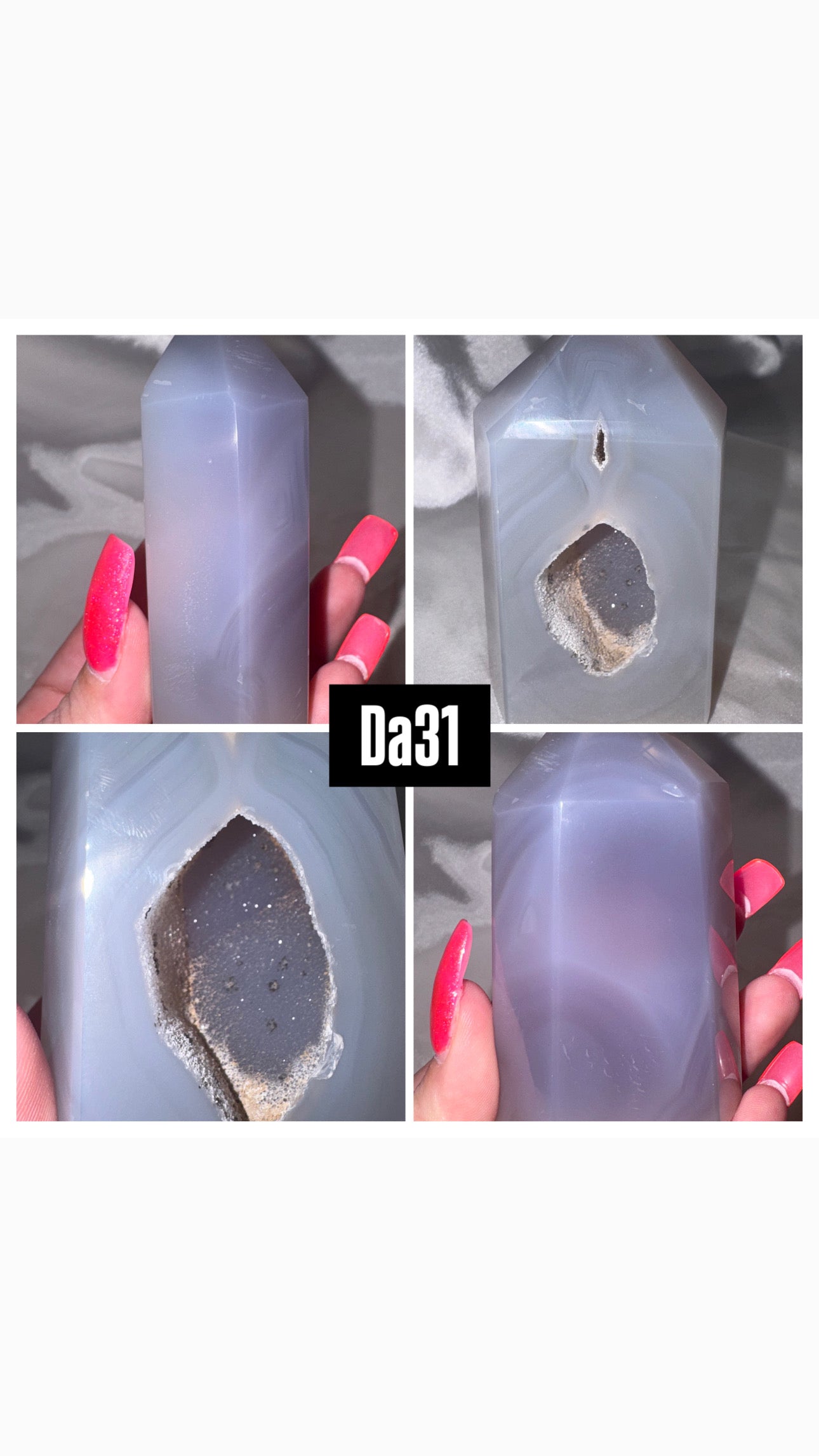Druzy Agate Tower