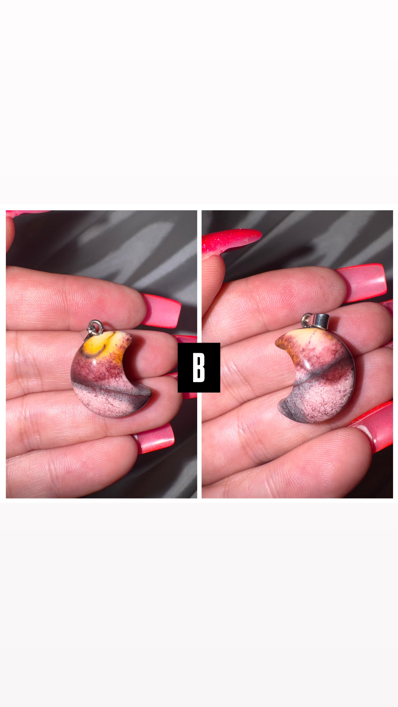 Mookaite Moon Pendant