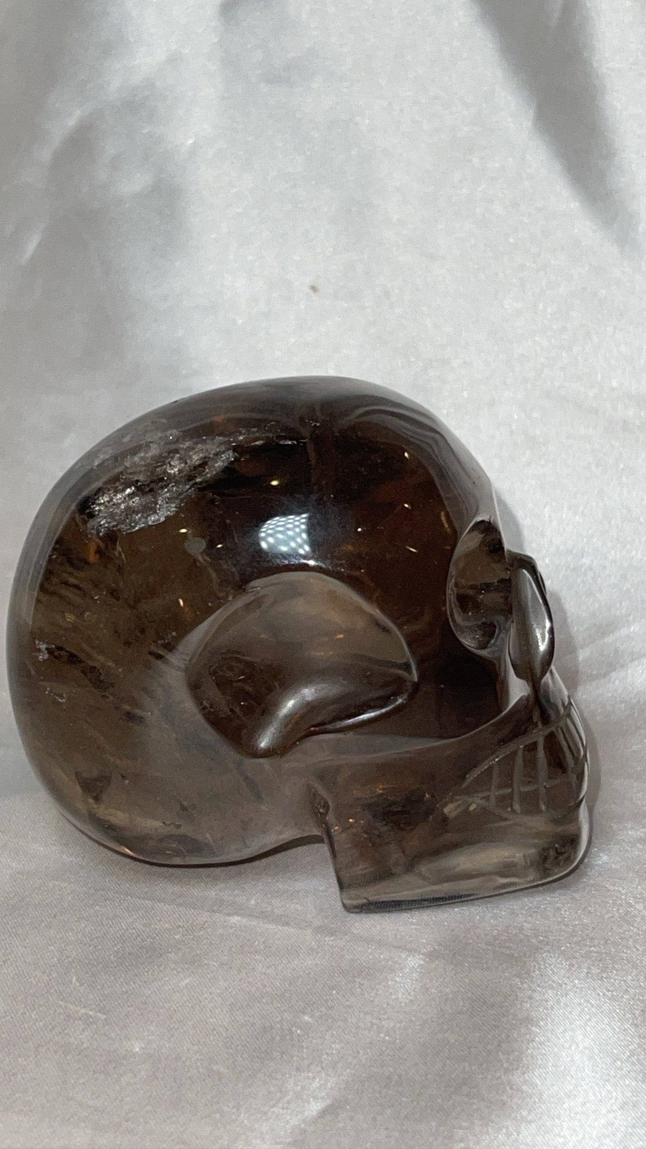 Smoky Quartz AAA Master Carved Large Skull