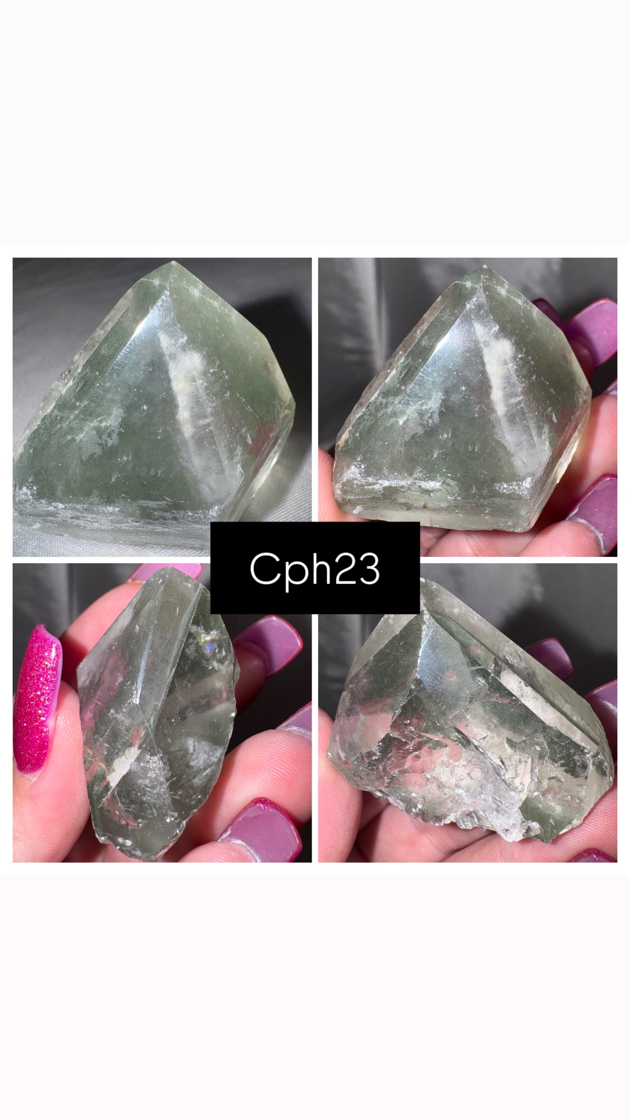 Chlorite Phantom Quartz AAA Raw Tower