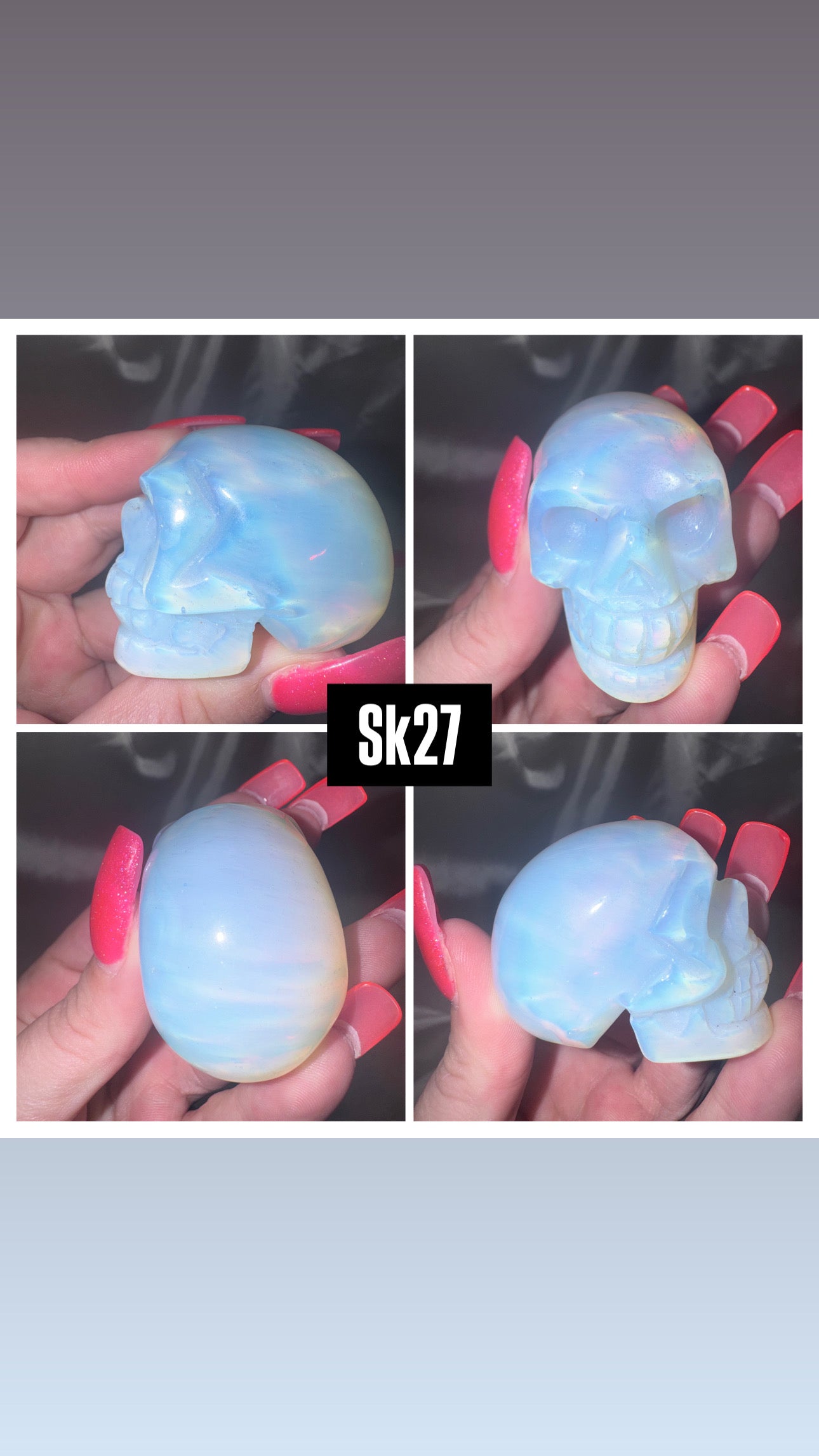 Opalite Skull