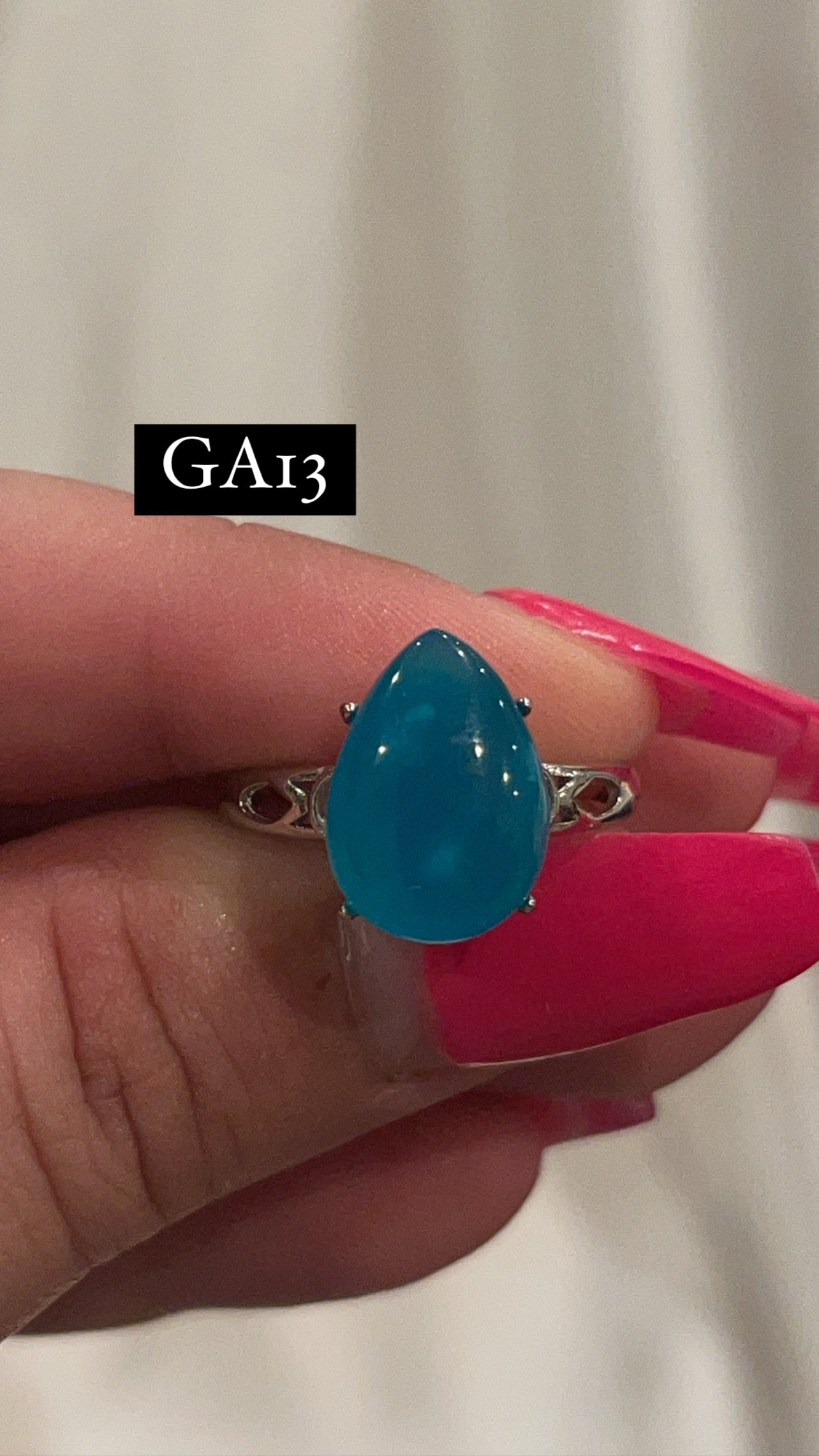 Gel Amazonite Adjustable Ring (Choose Your Own)