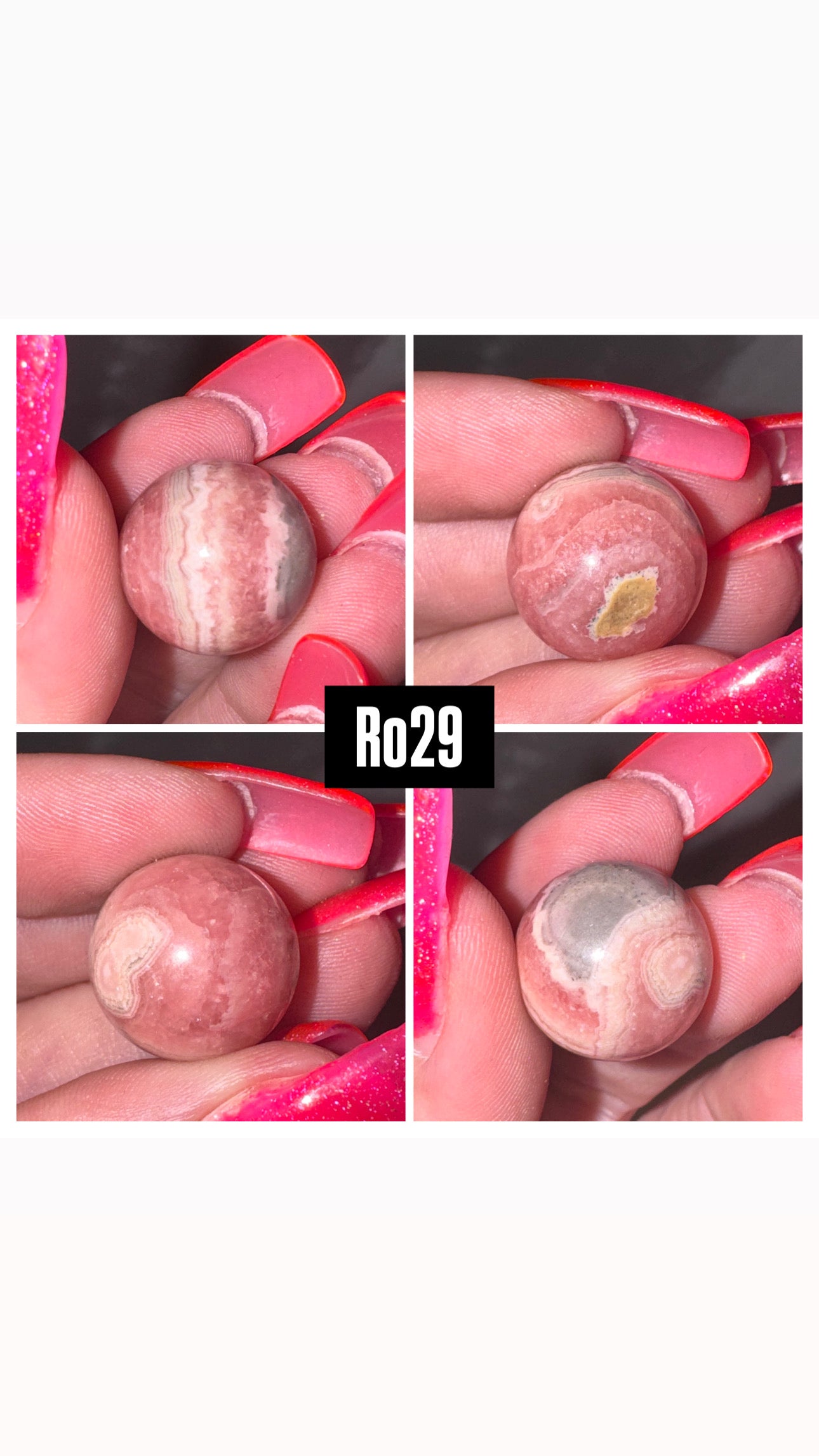 Rhodochrosite Sphere