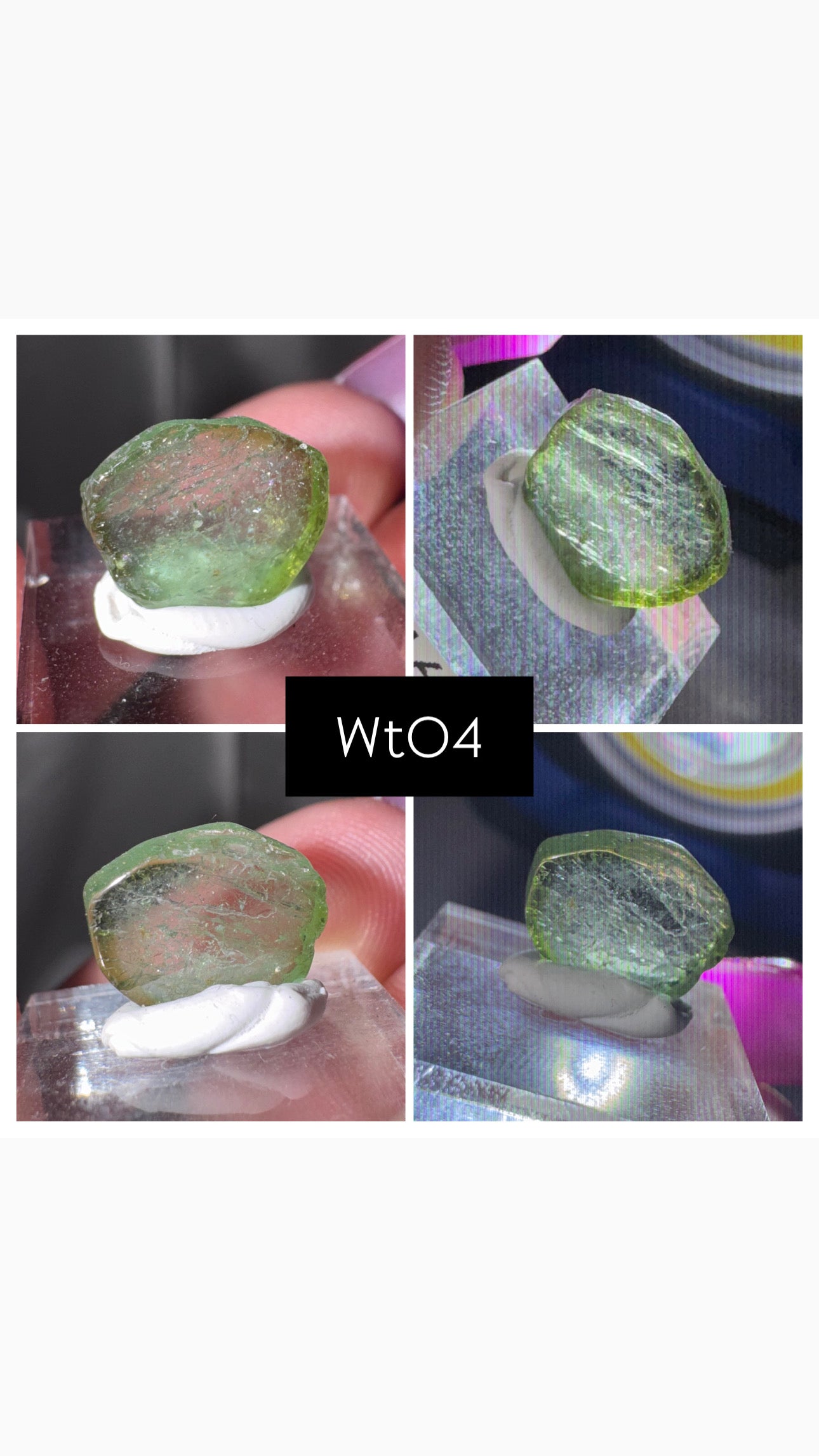 Watermelon Tourmaline Slice