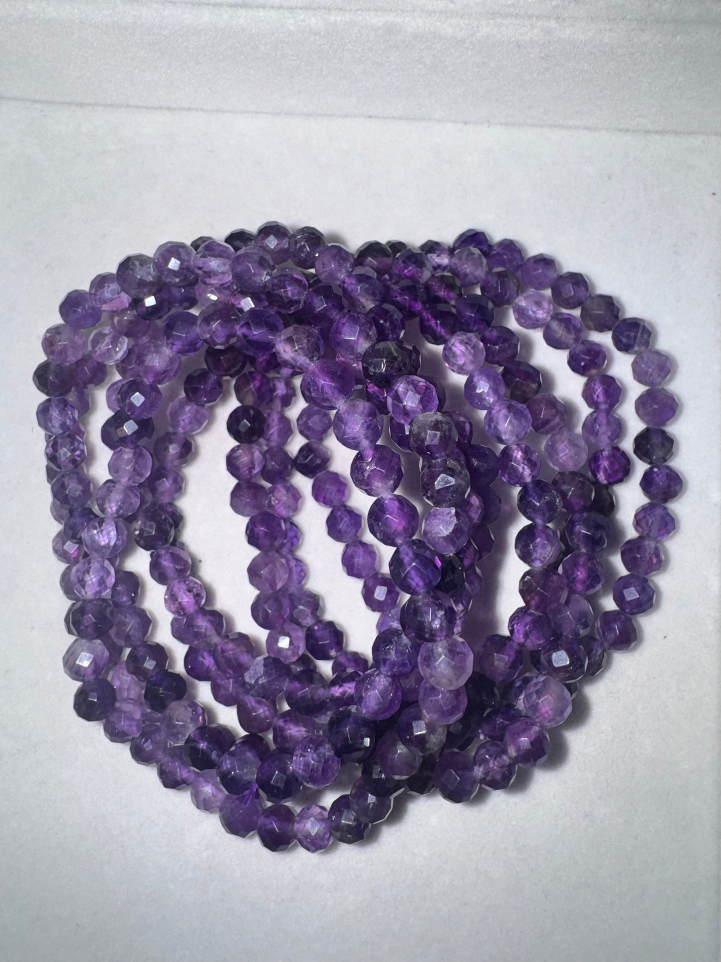 Amethyst Faceted Bracelet (6mm)